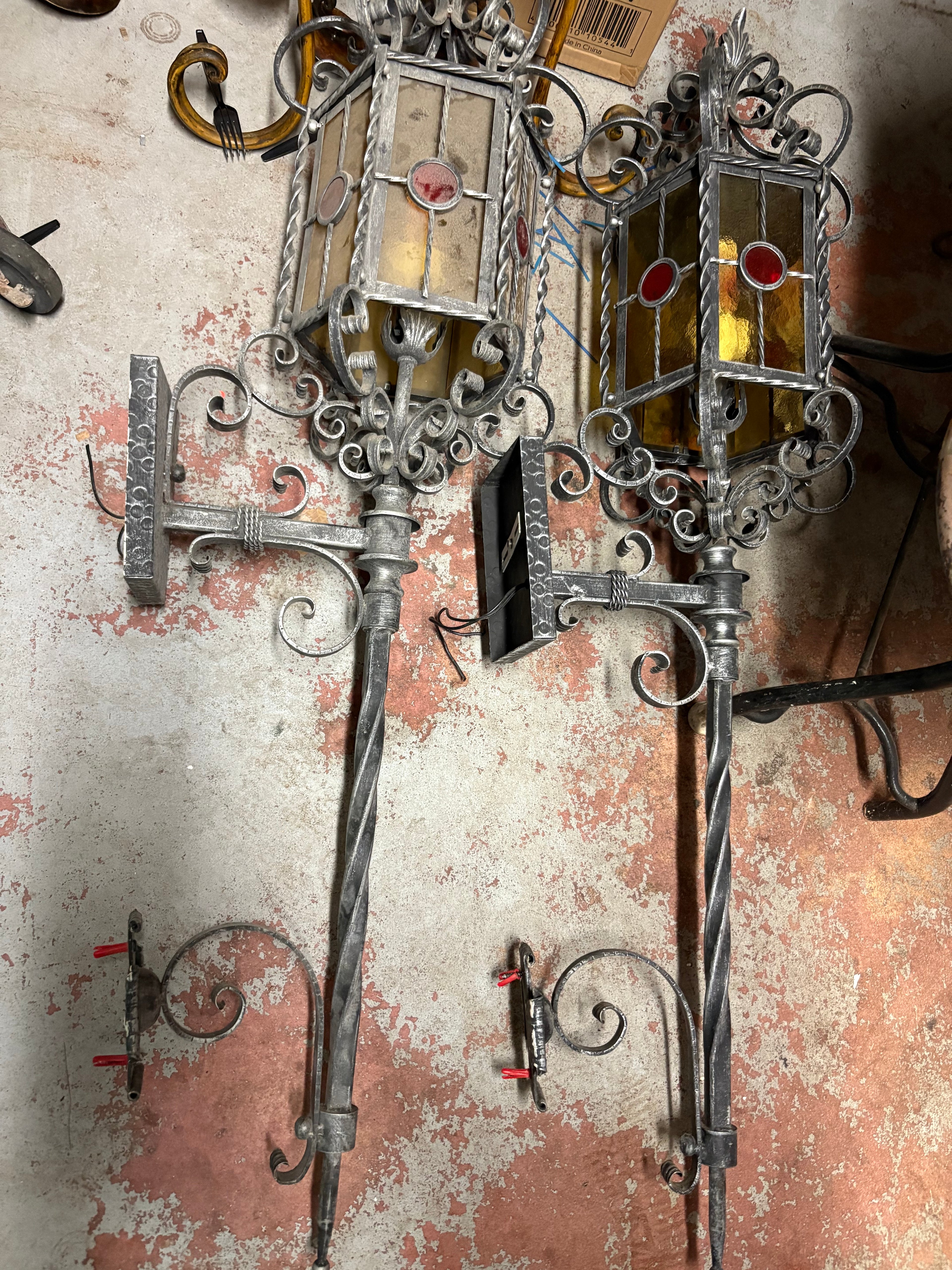 Decorative Wrought Iron Lamp Posts