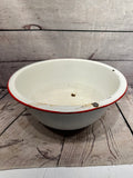 Red Enamel Bowl