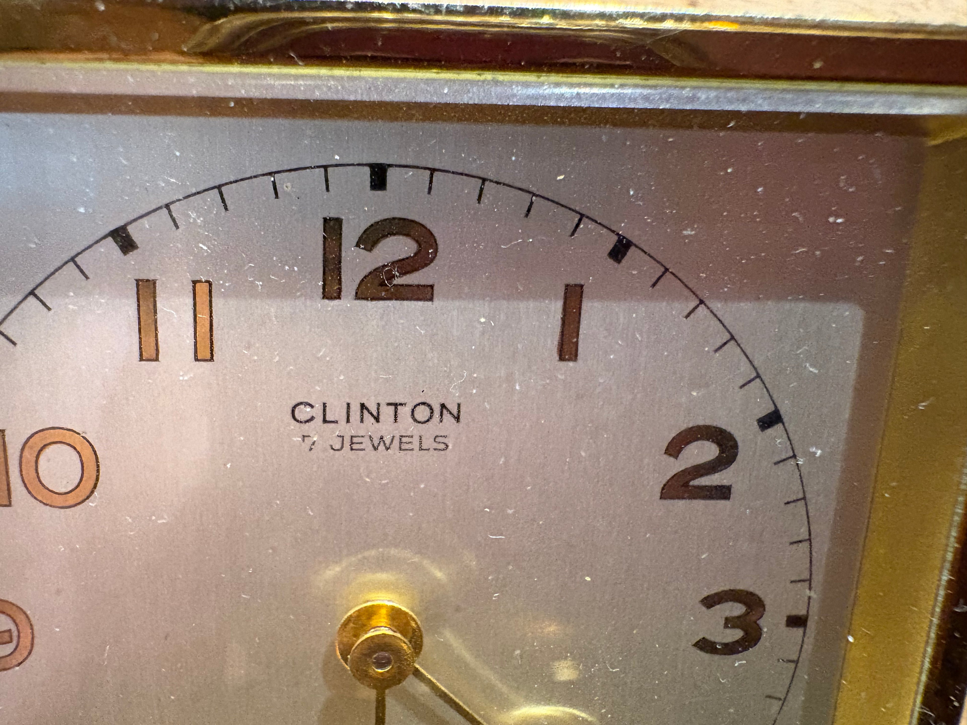 Clinton travel clock/alarm