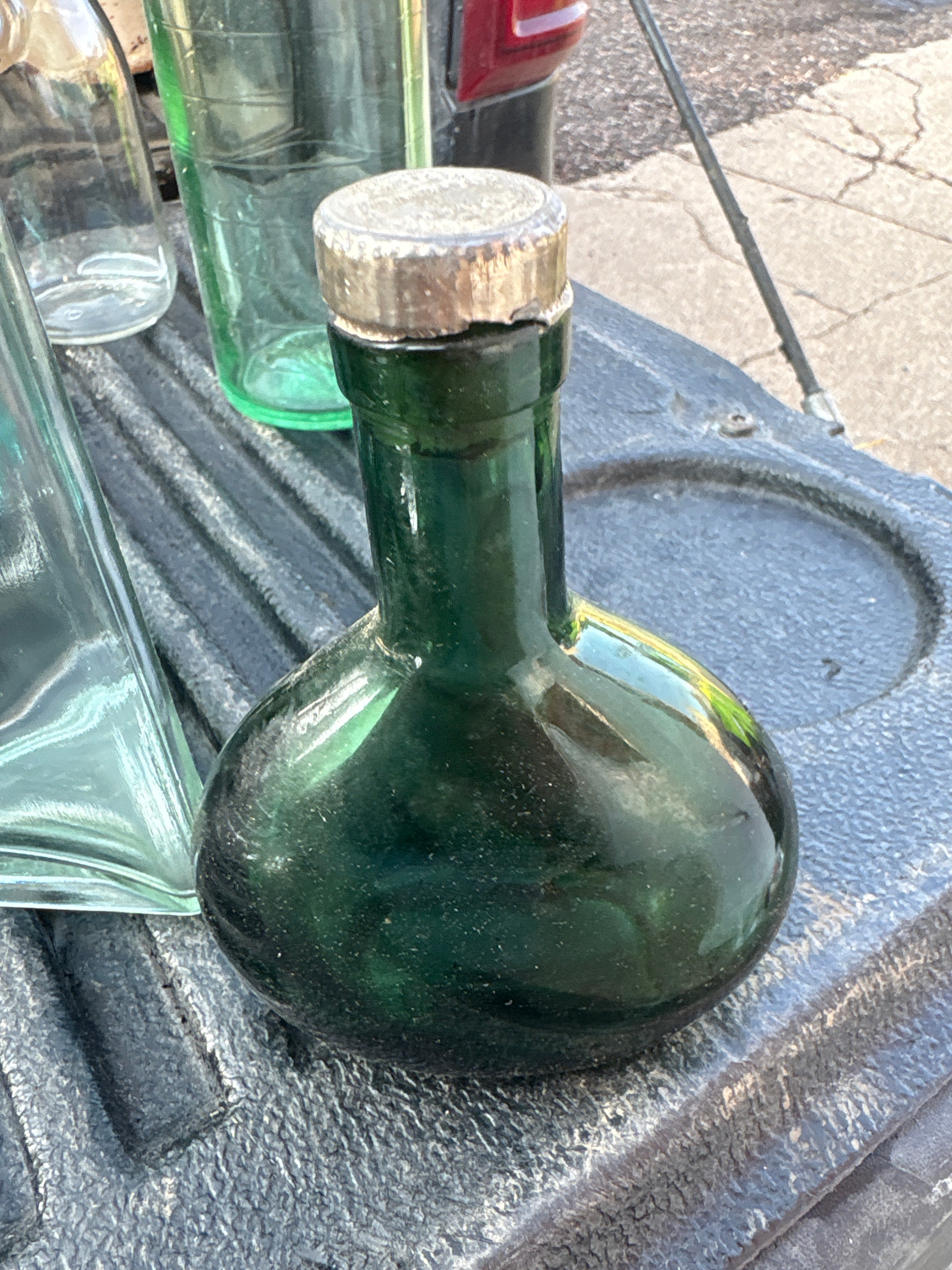 Assorted Glass Bottles and Stoppers