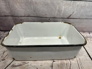 1950's Enamel Bread Tin