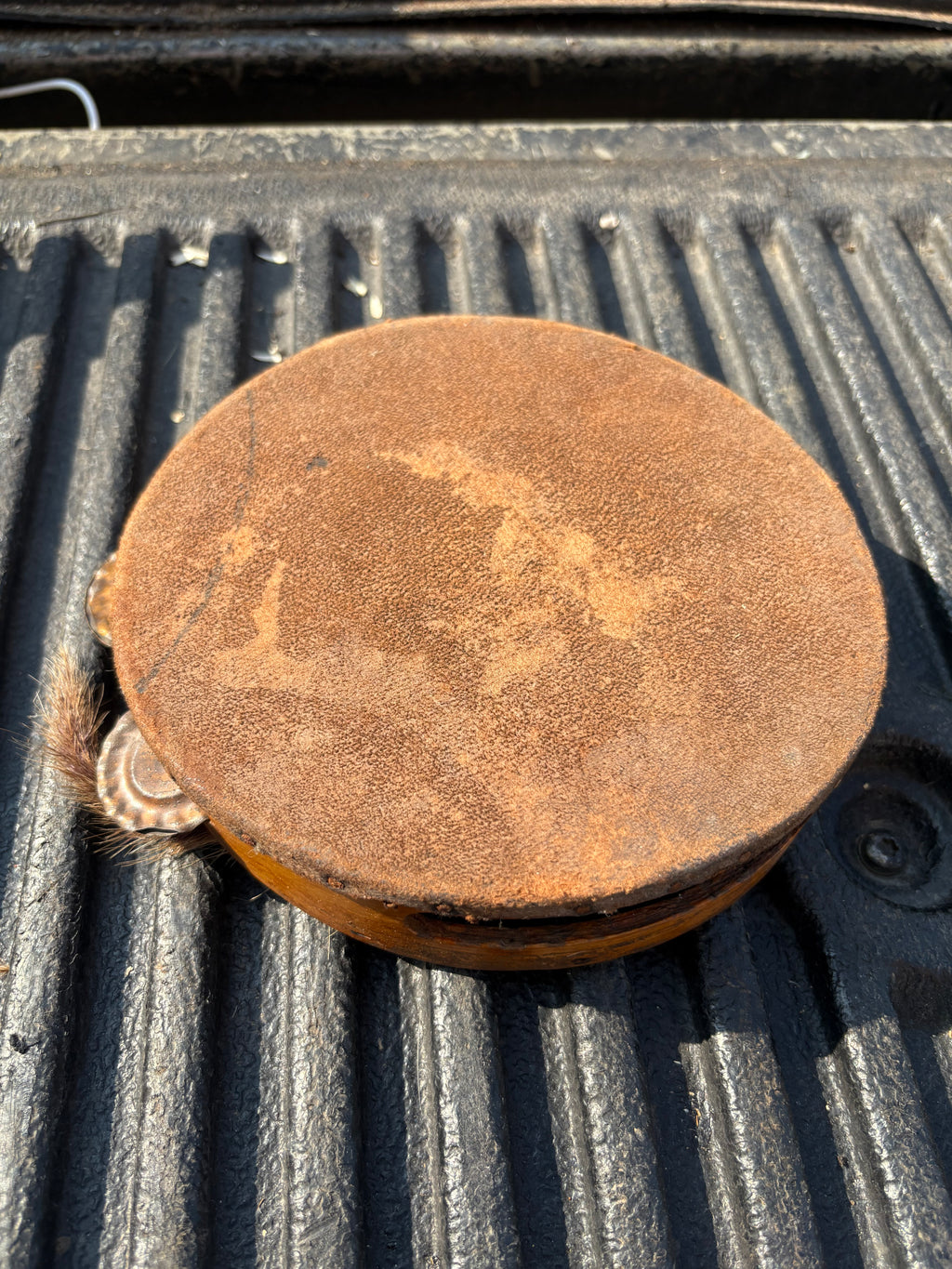 Leather tambourine