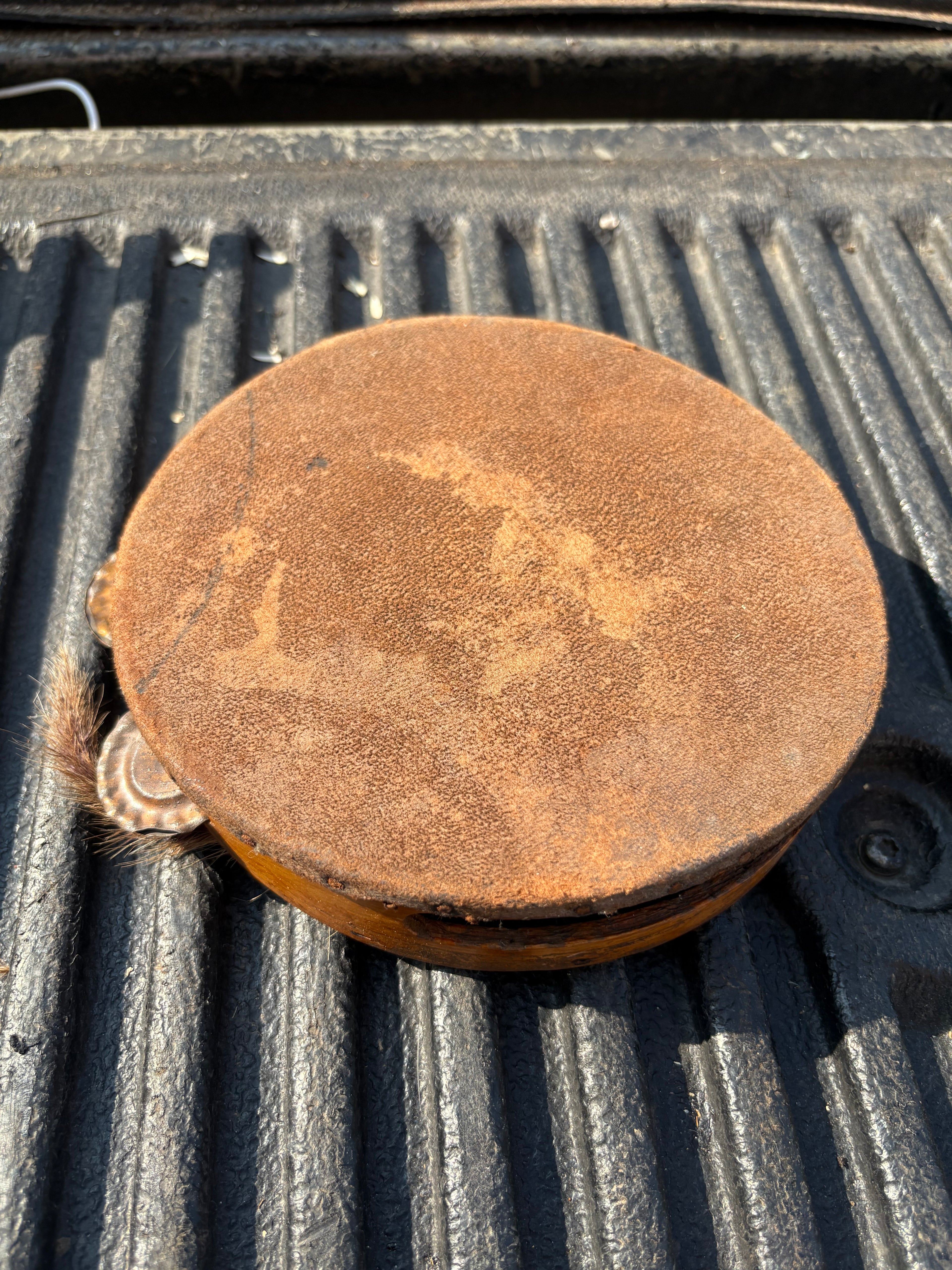 Leather tambourine