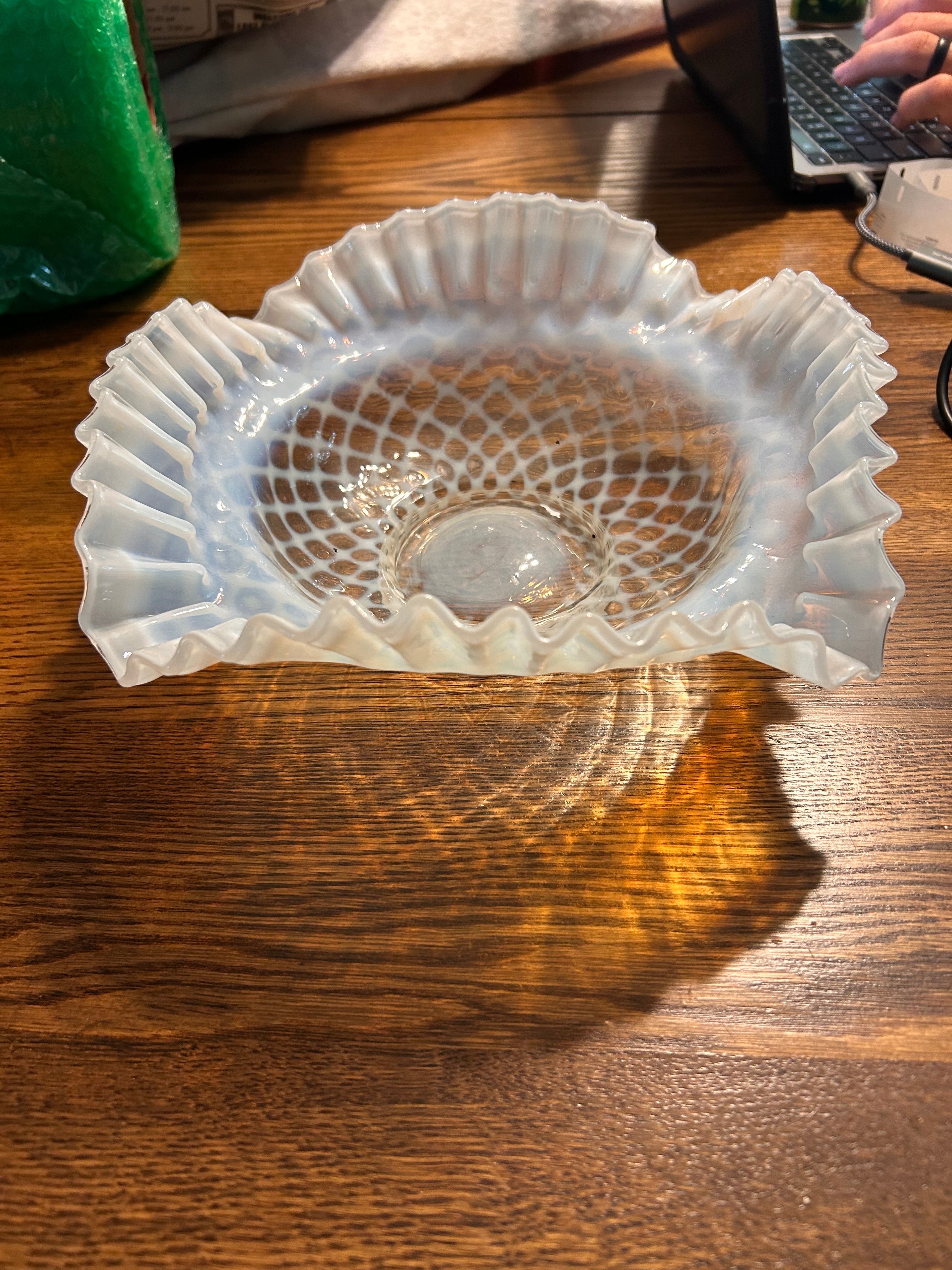 Fenton Opalescent Milk Glass