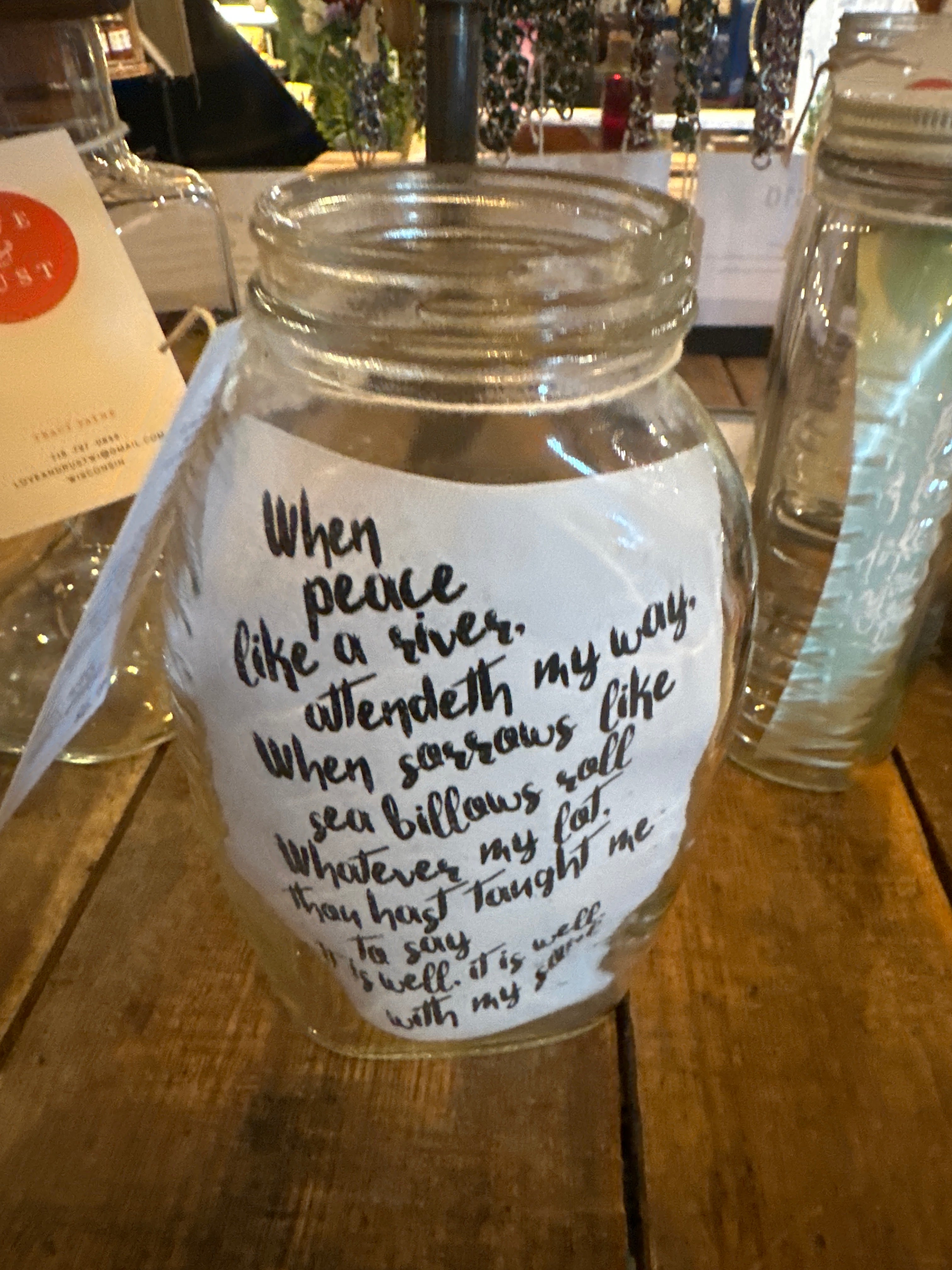 It is well…honey bottle