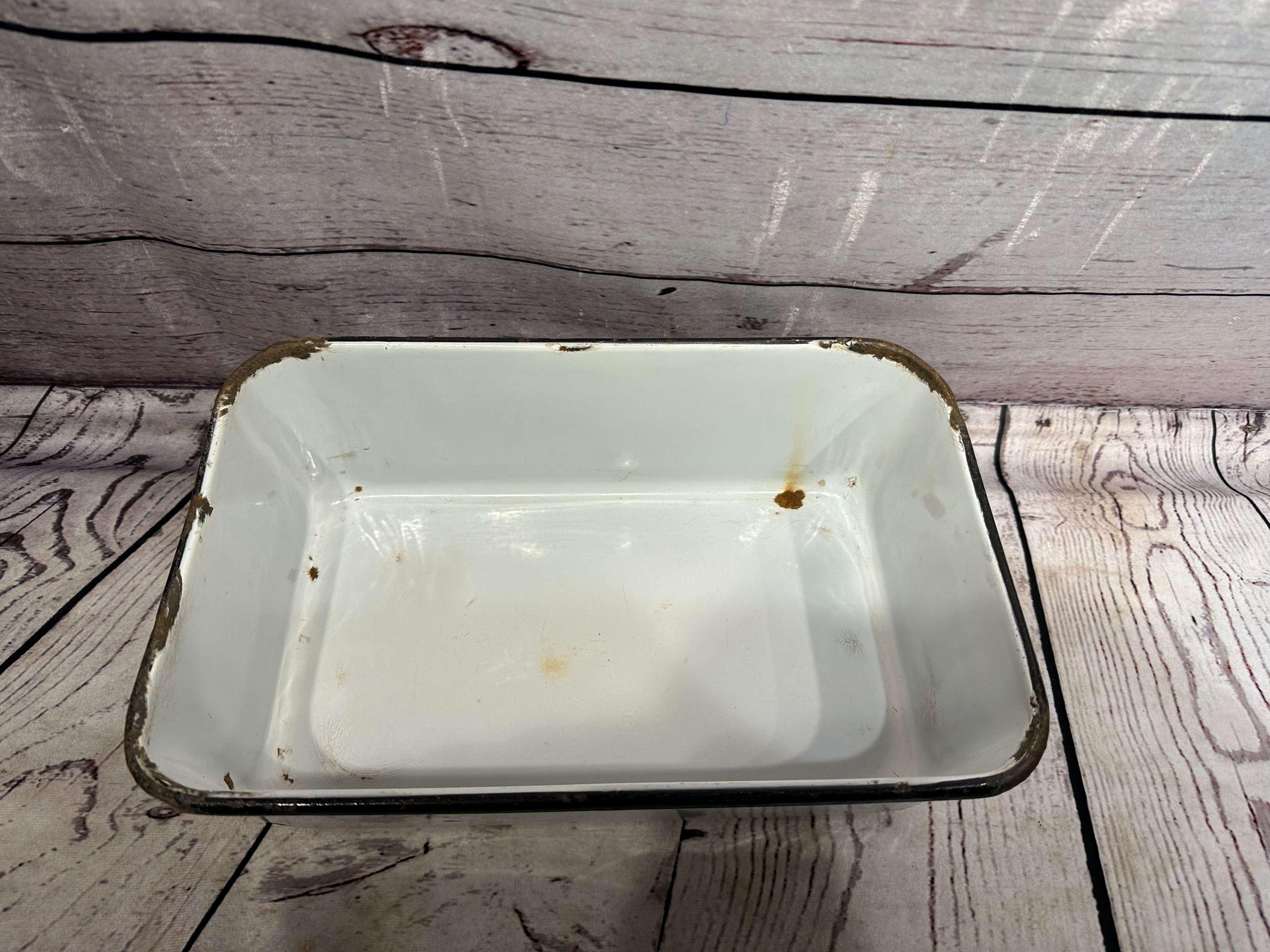 1950's Enamel Bread Tin