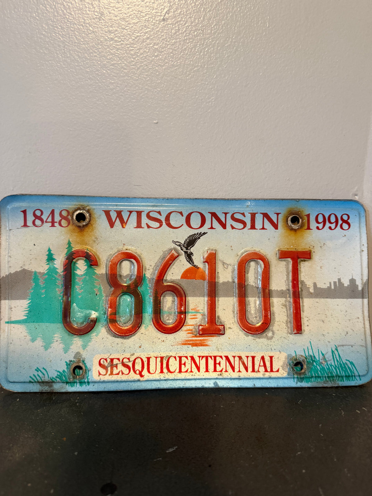 Wisconsin Sesquicentennial License Plate