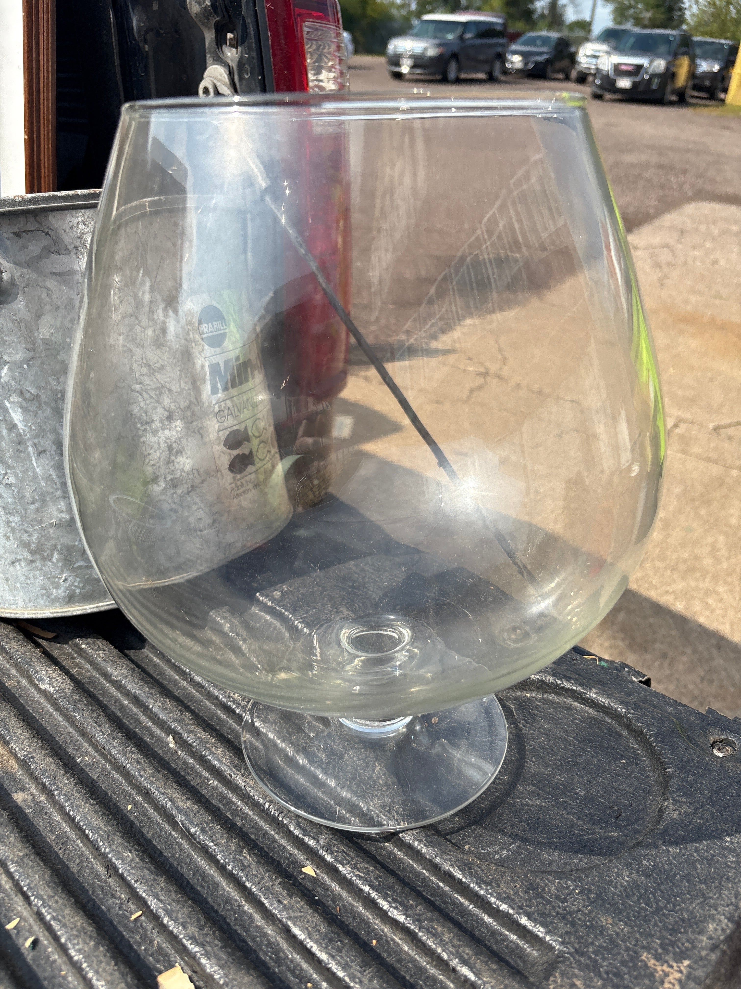 Large clear Vase
