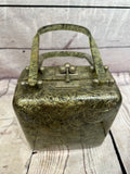 Green splatter colored hand purse