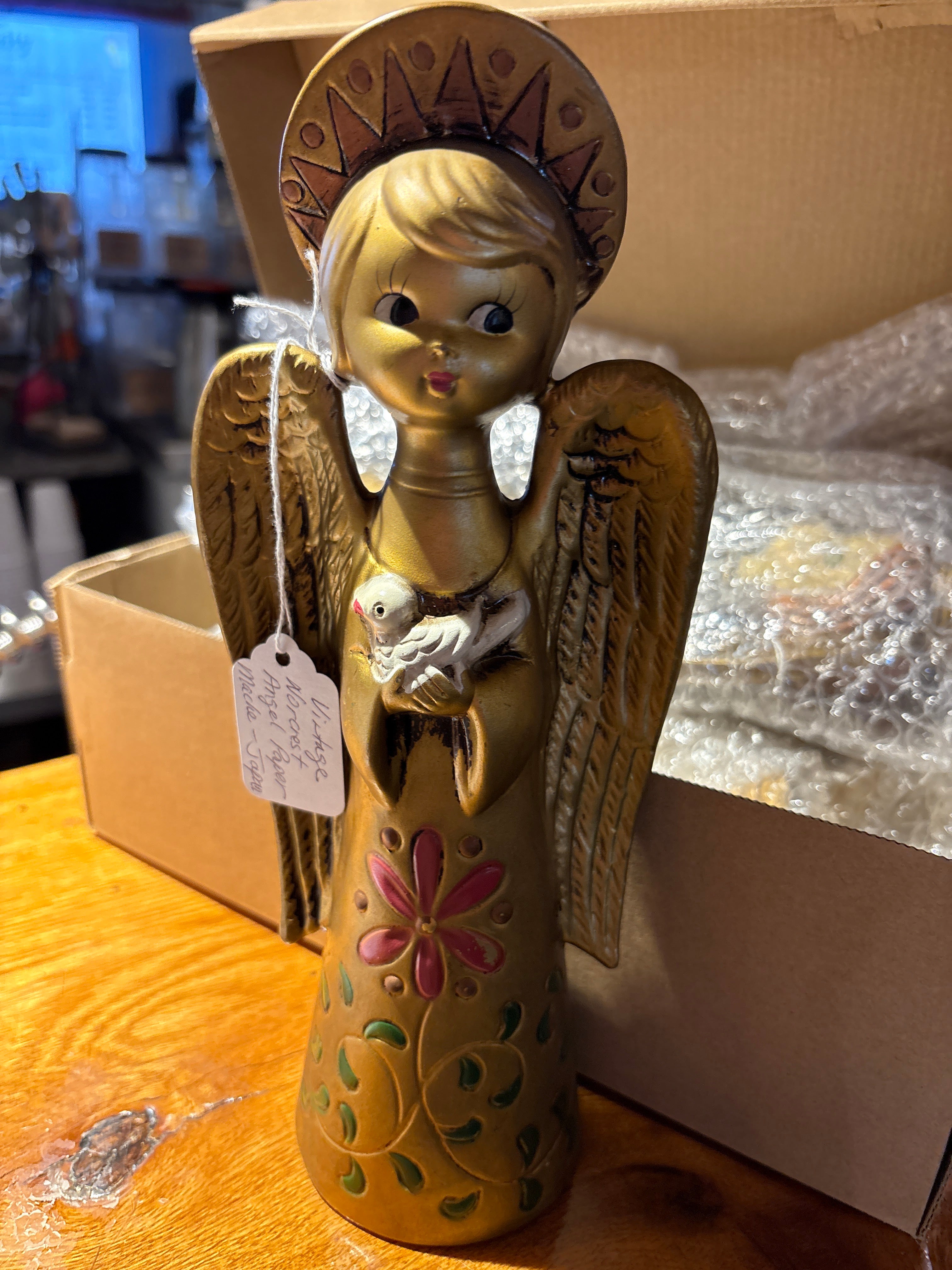 Vintage Norcrst angel paper mache