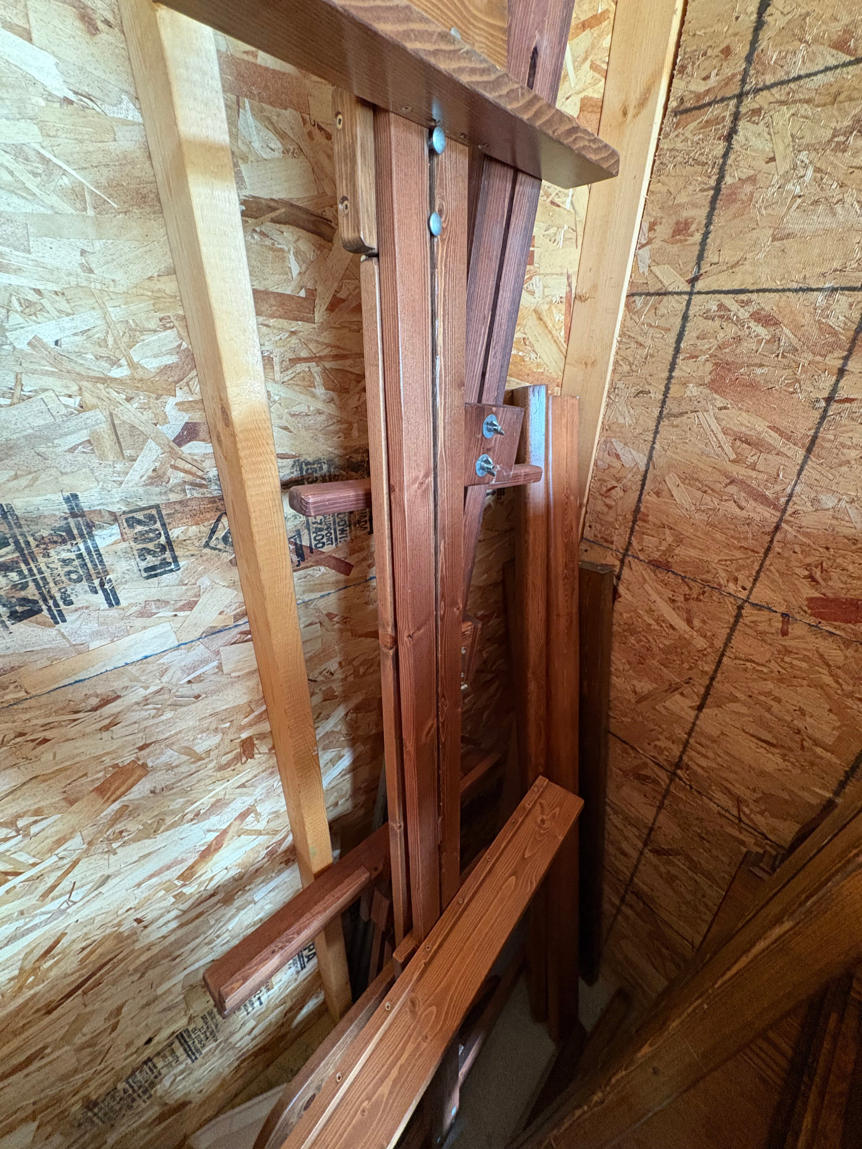 Vintage Wood Floor Easels