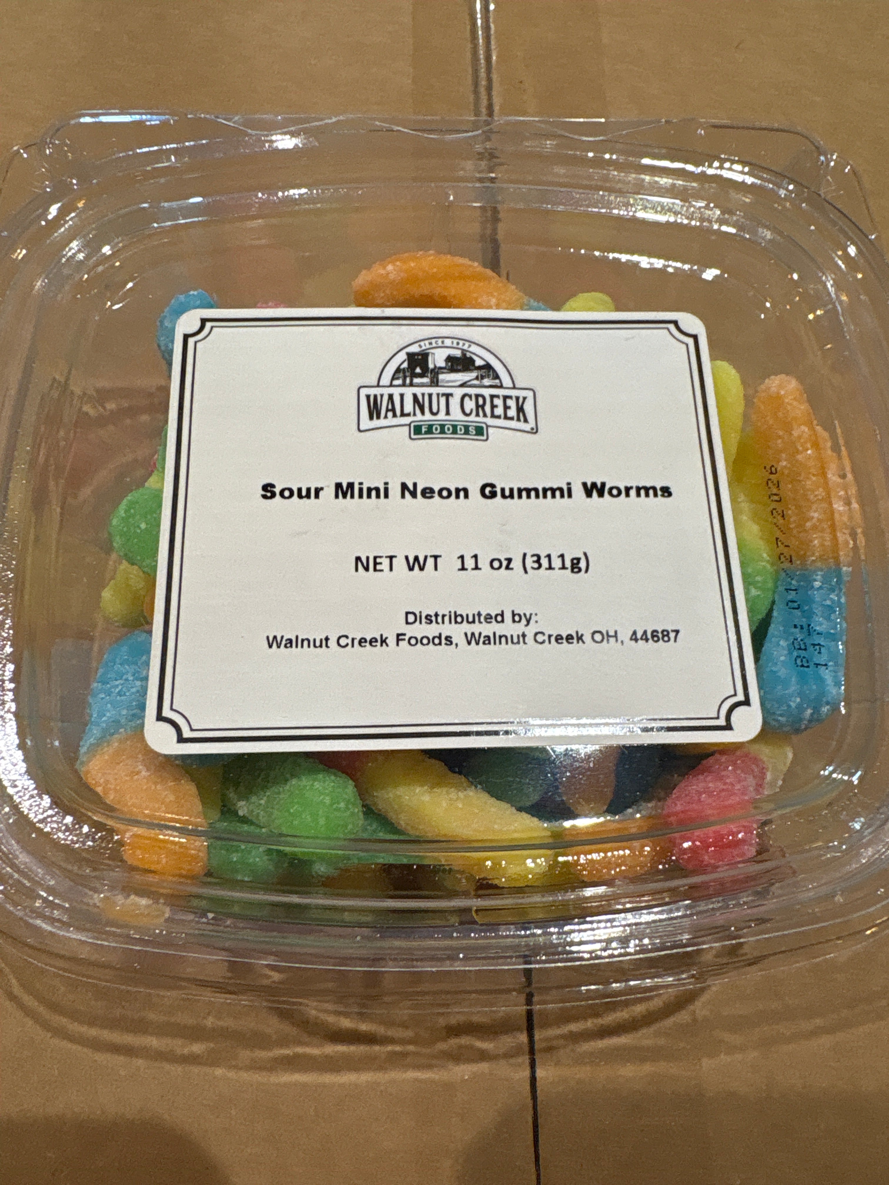 Sour Mini Neon Gummy Worms