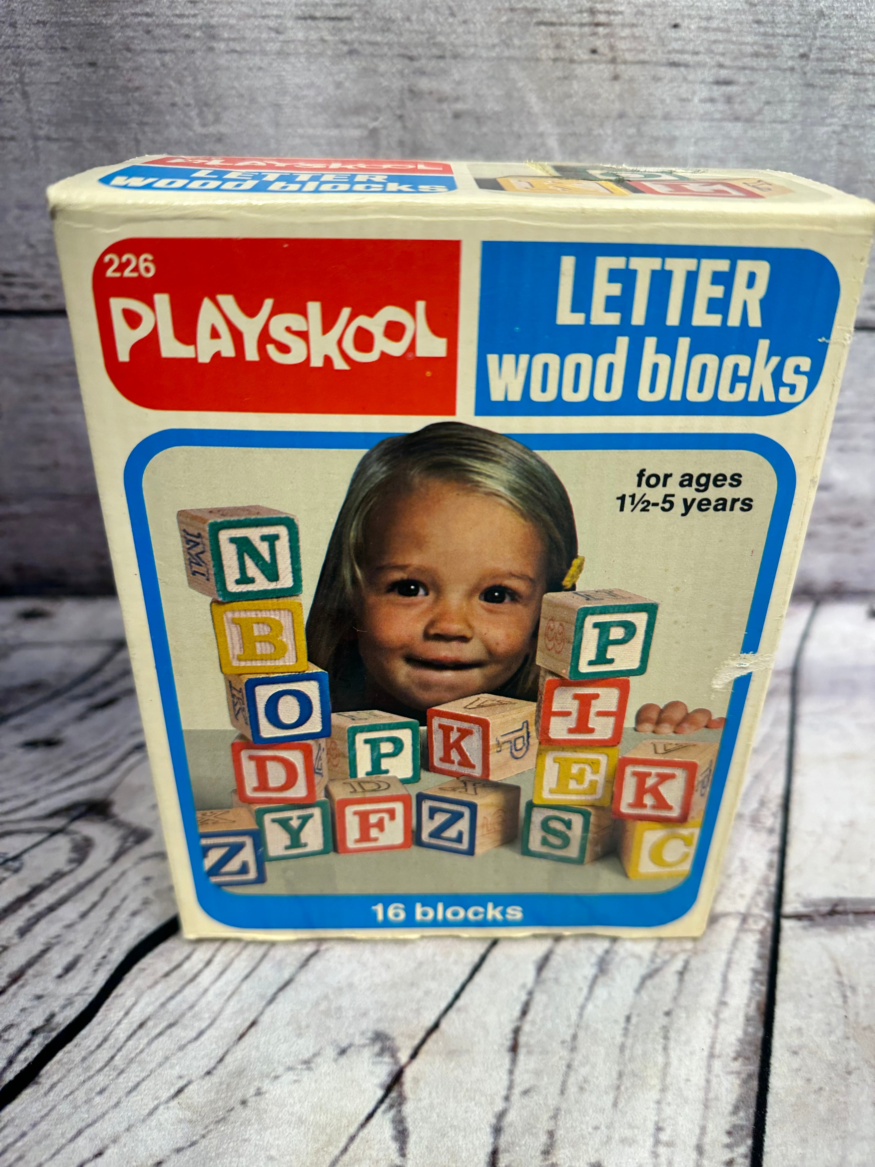 Playskool Letter wood blocks