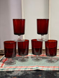 Red Luminarc Glasses