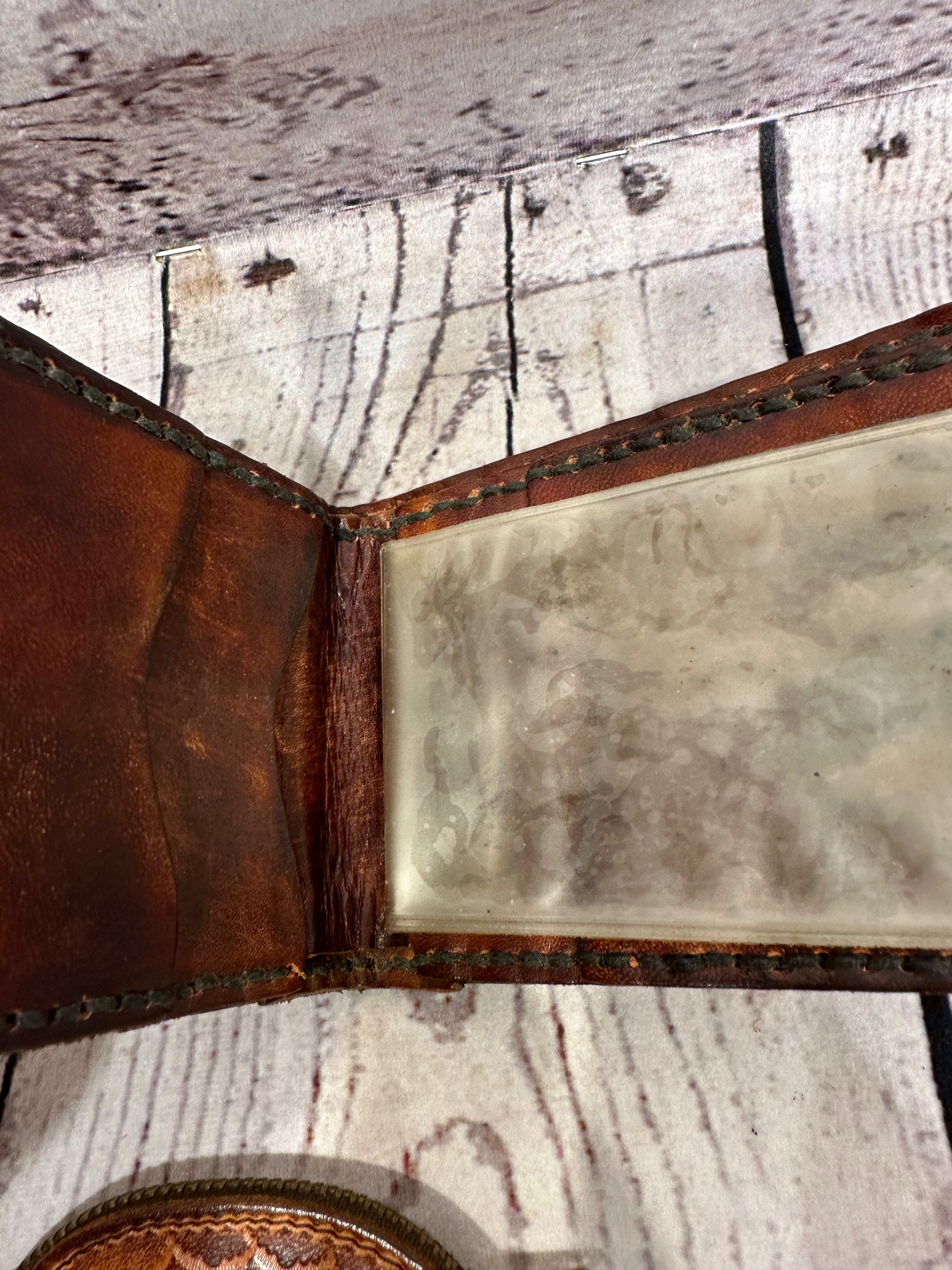 Leather Wallet and Change purse SET