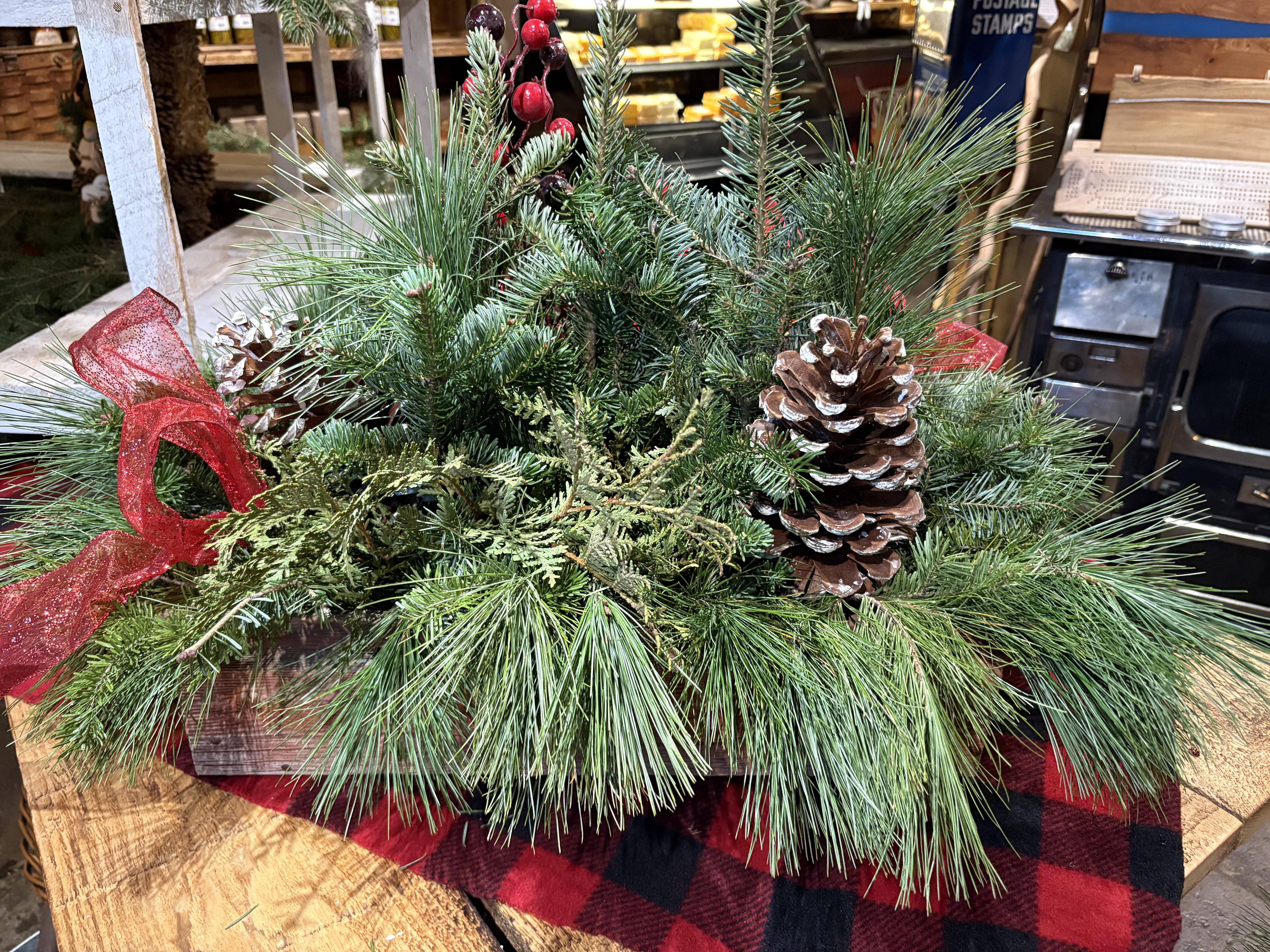 Amish box Table Arrangments