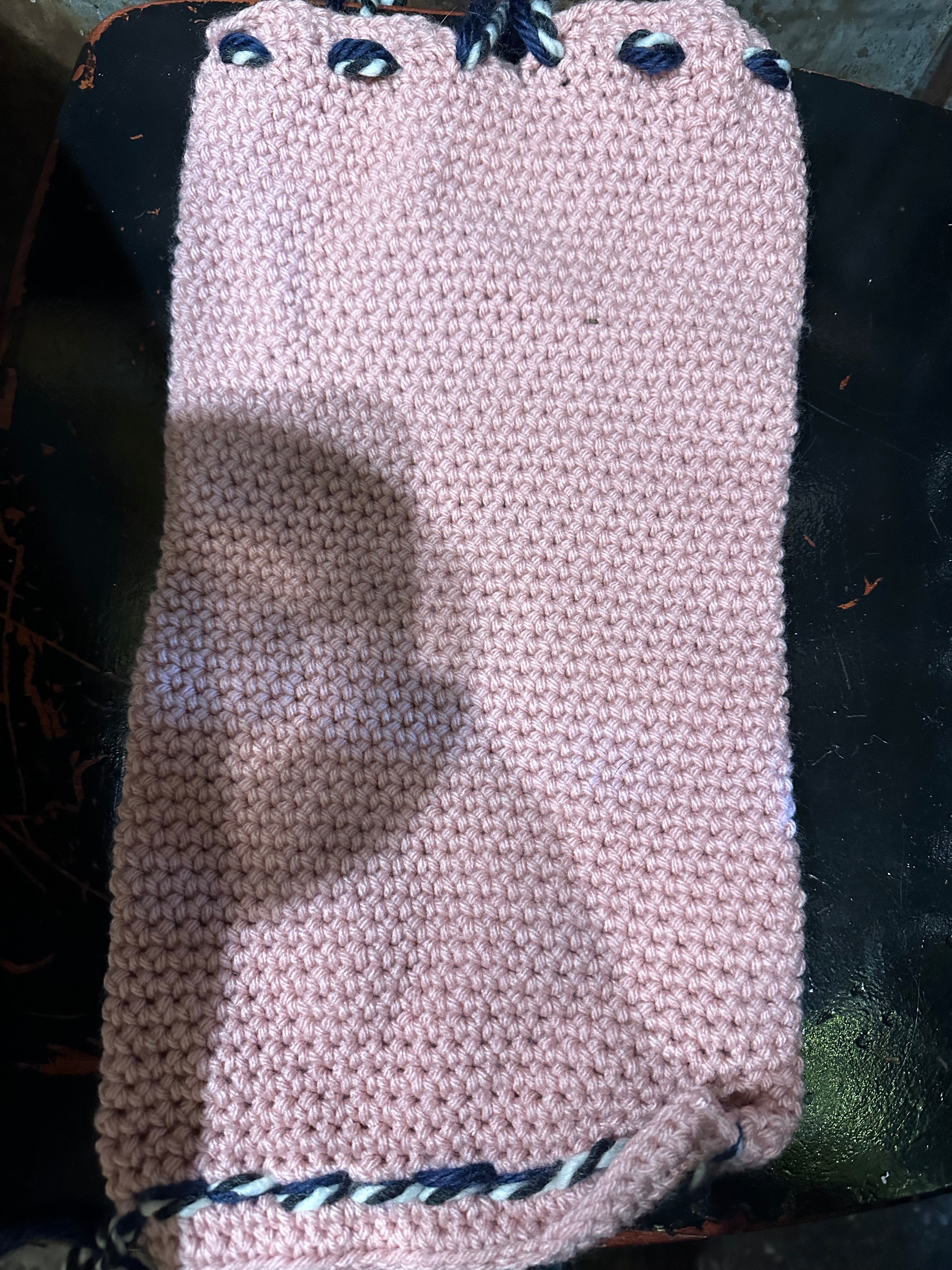 Knitted Pink Bag