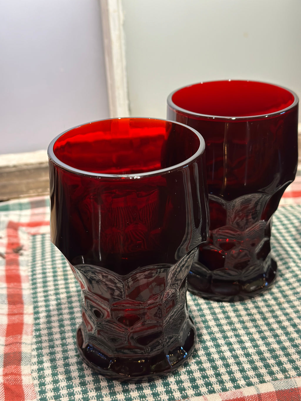 Avon Ruby Red glasses