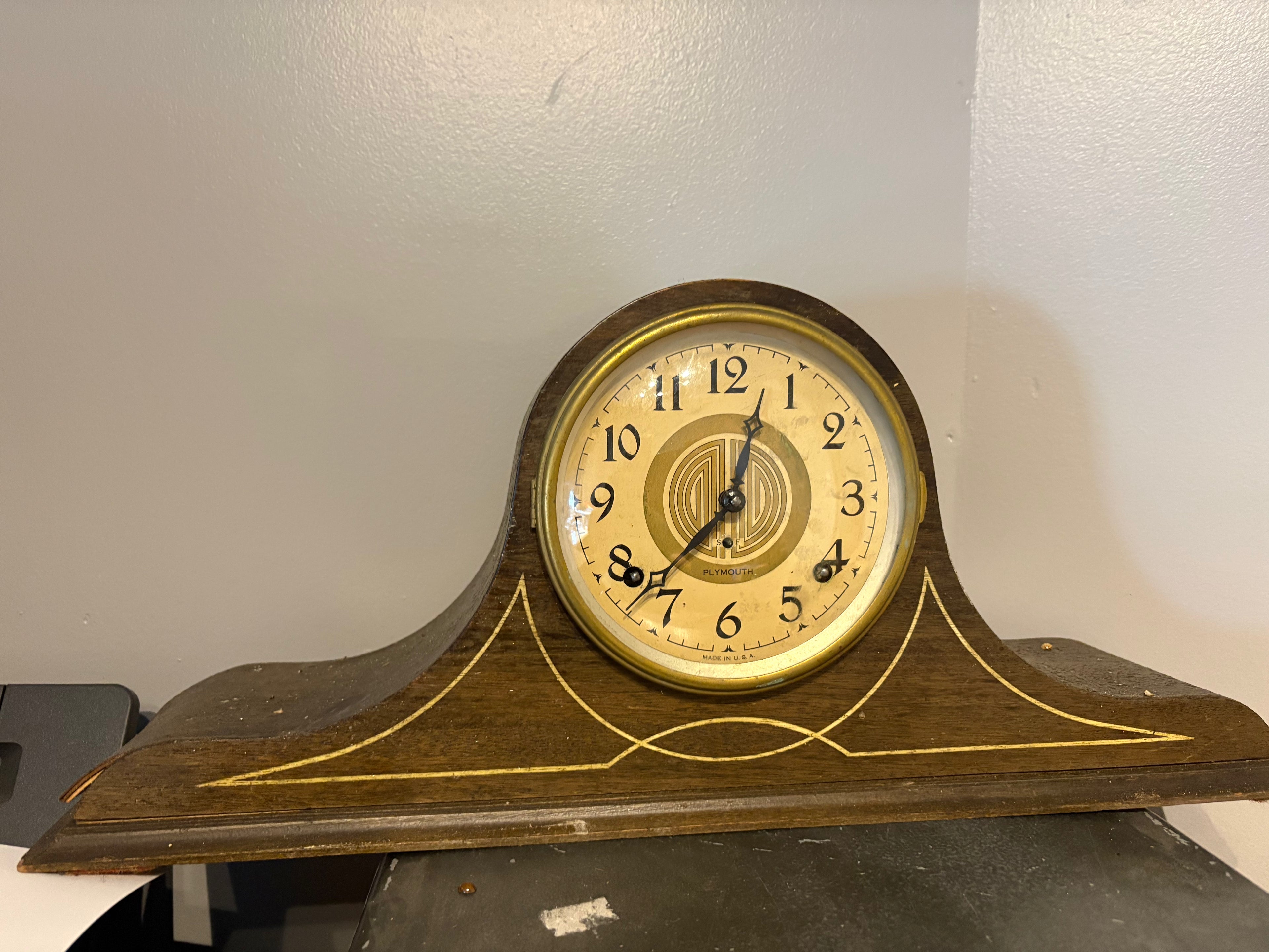 Plymouth Tambour Mantle Clock