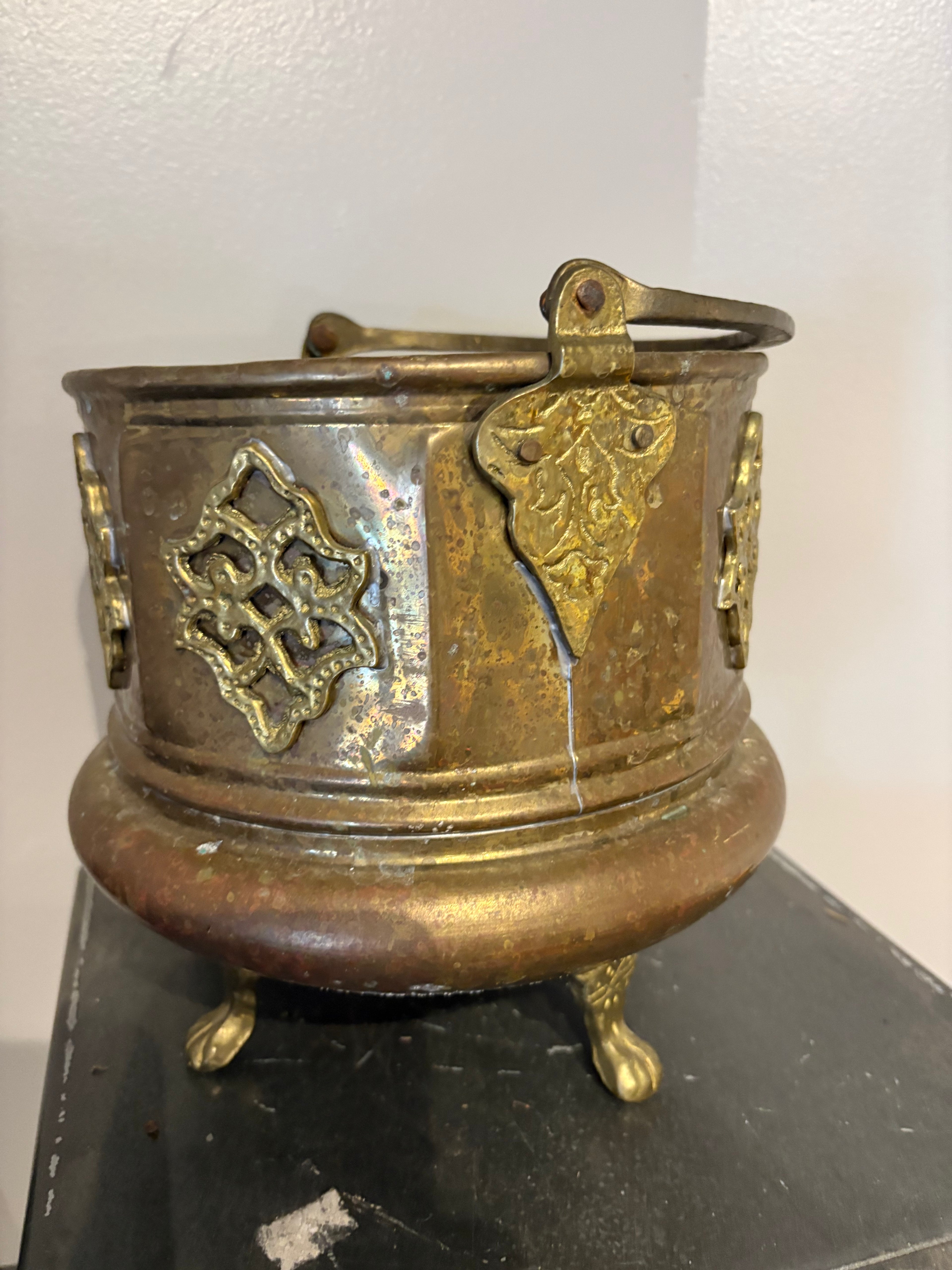 Copper/Brass Planter Cauldron