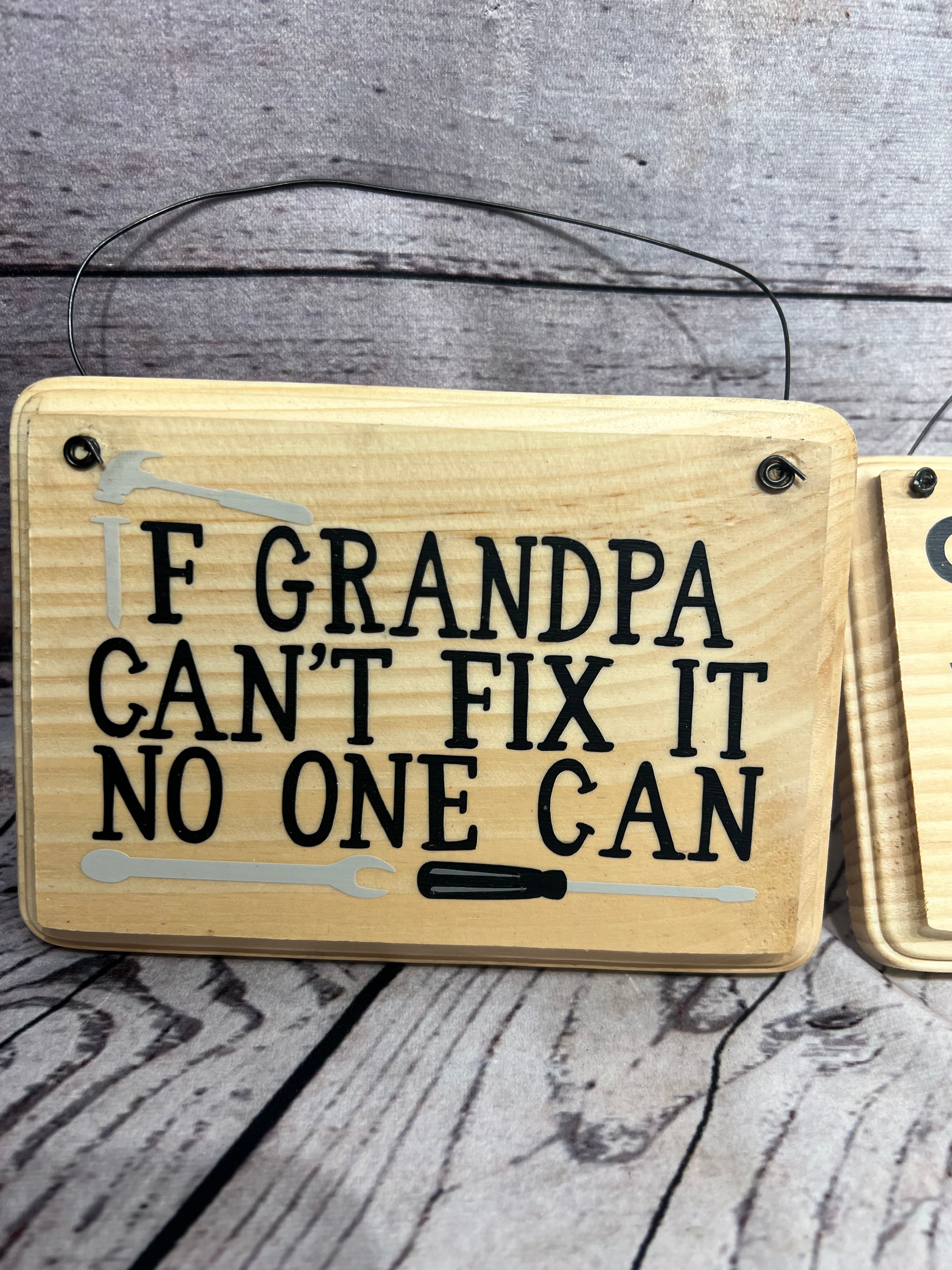 Handmade hanging signs
