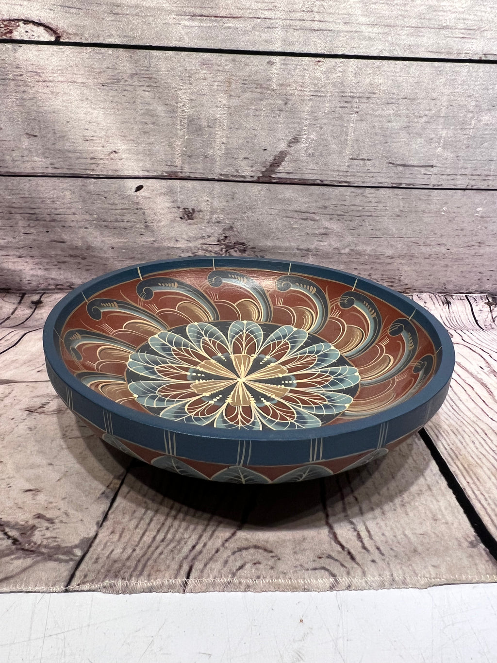 Large Rosemaling Bowl