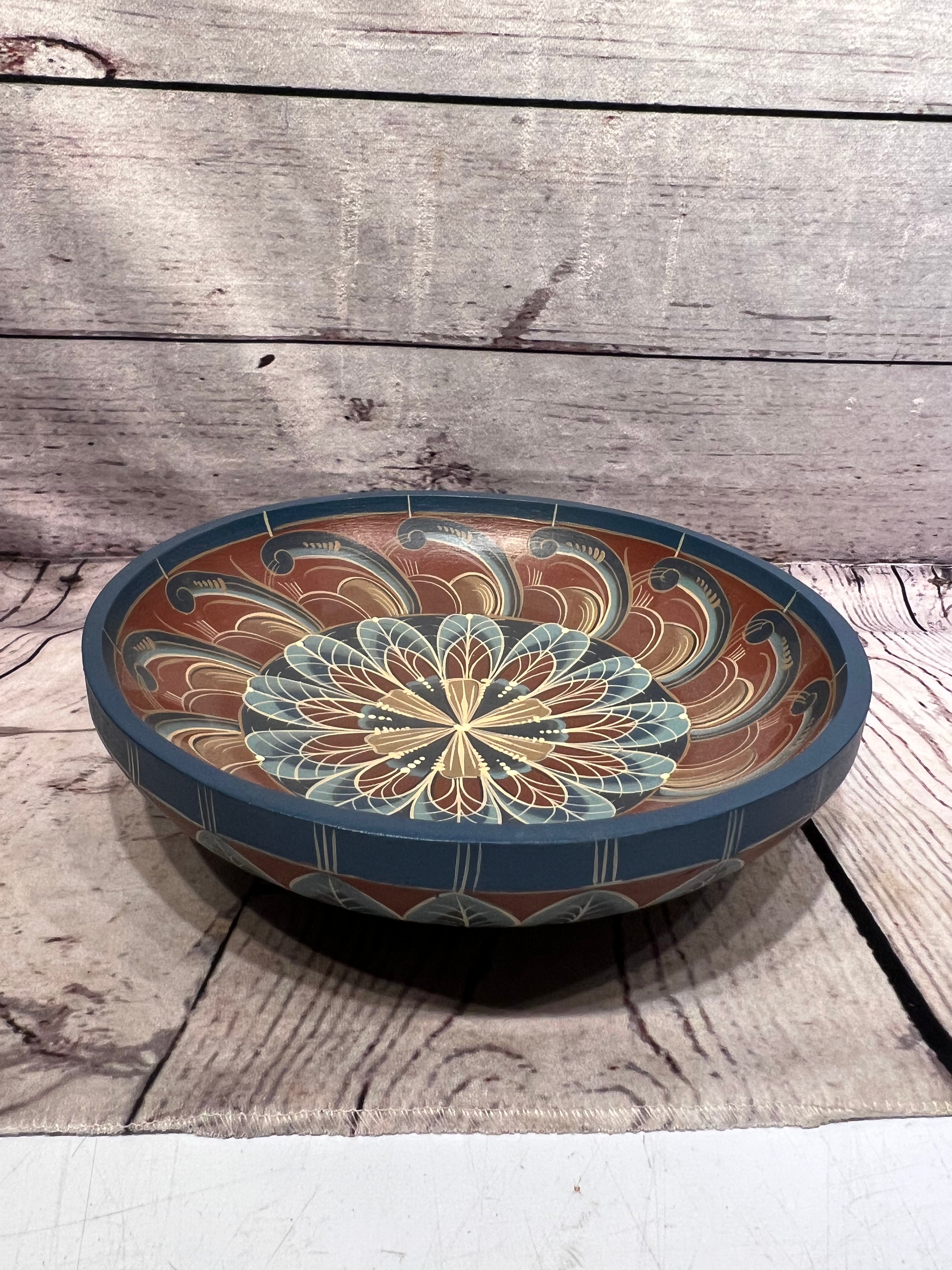 Large Rosemaling Bowl