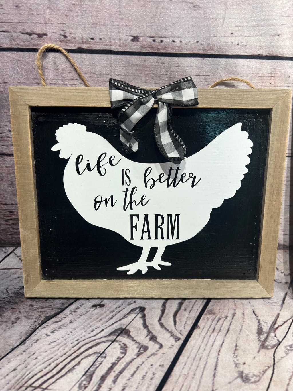 Handmade hanging signs
