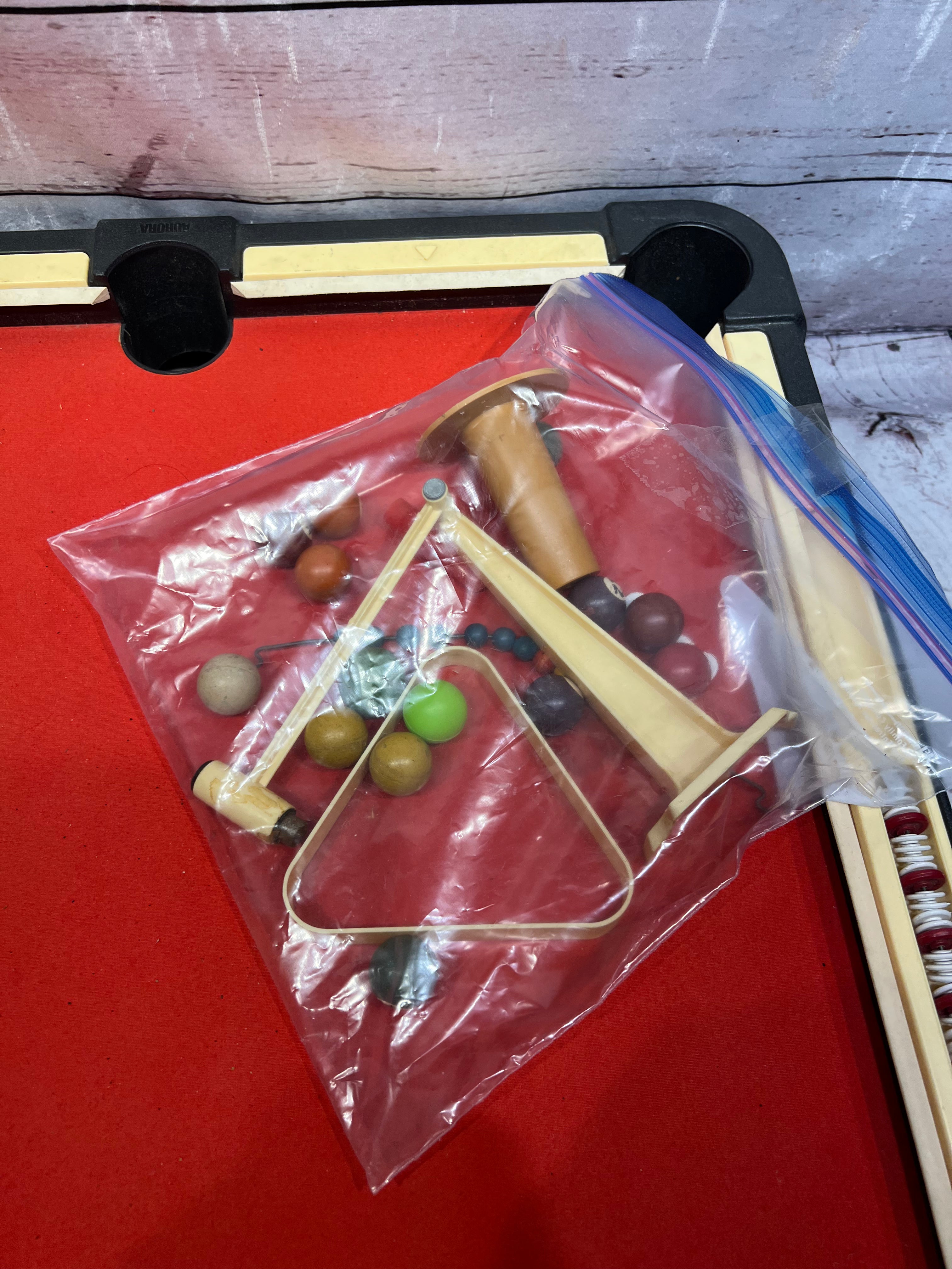 Vintage 1973 Aurora Pendulum Pool Mini Billiards Table Board Game