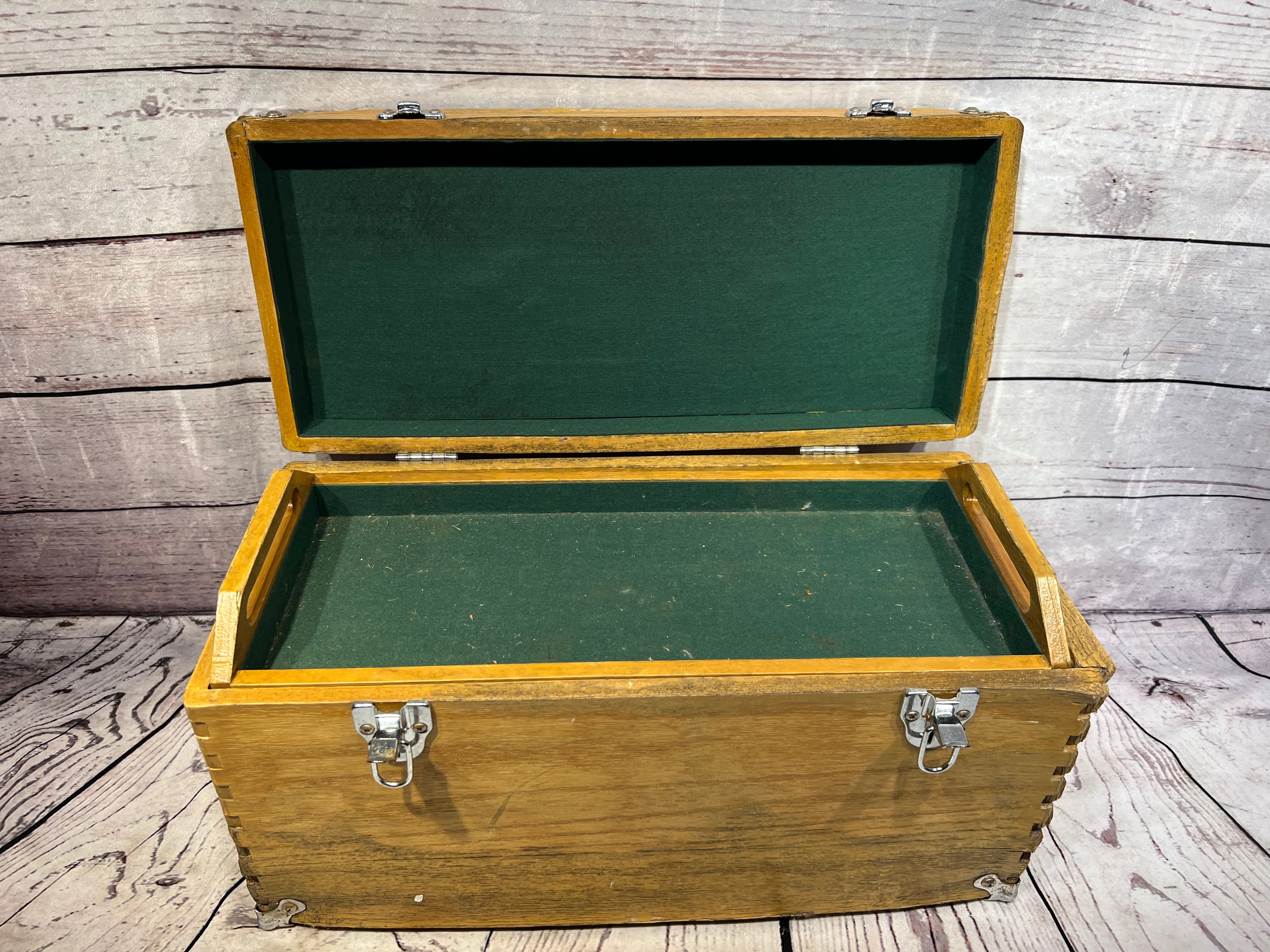 Large wood chest
