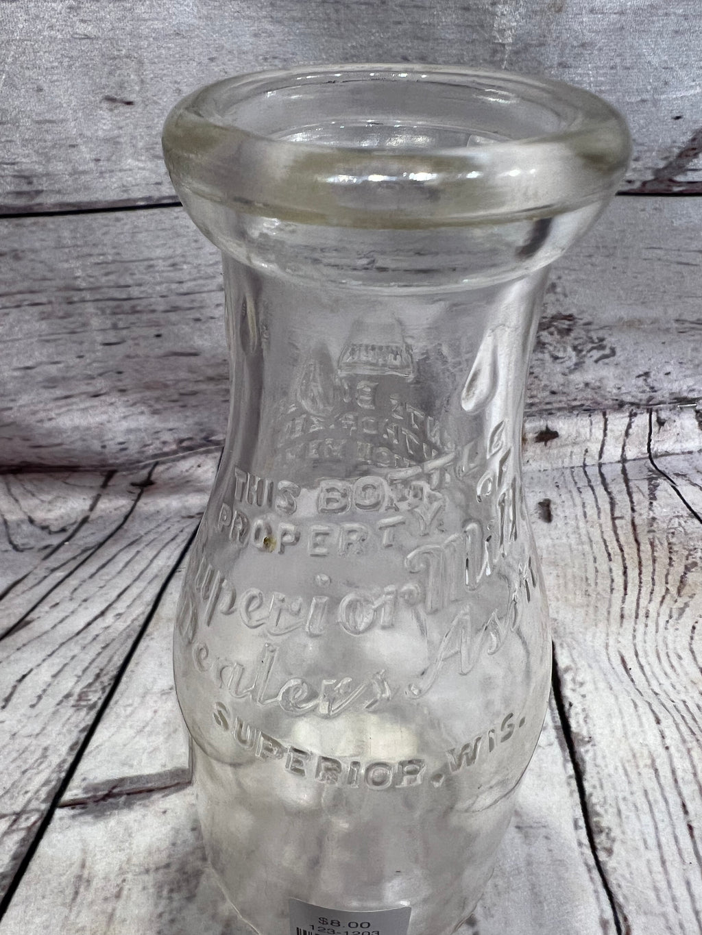 Superior Milk Dealers Glass
