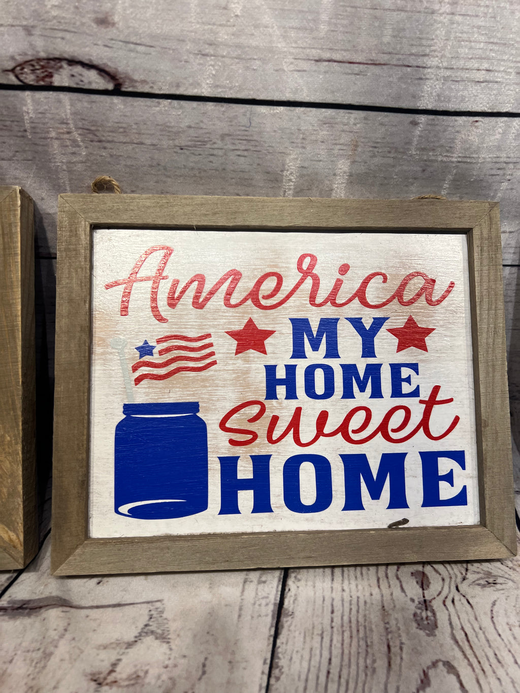 Handmade hanging signs