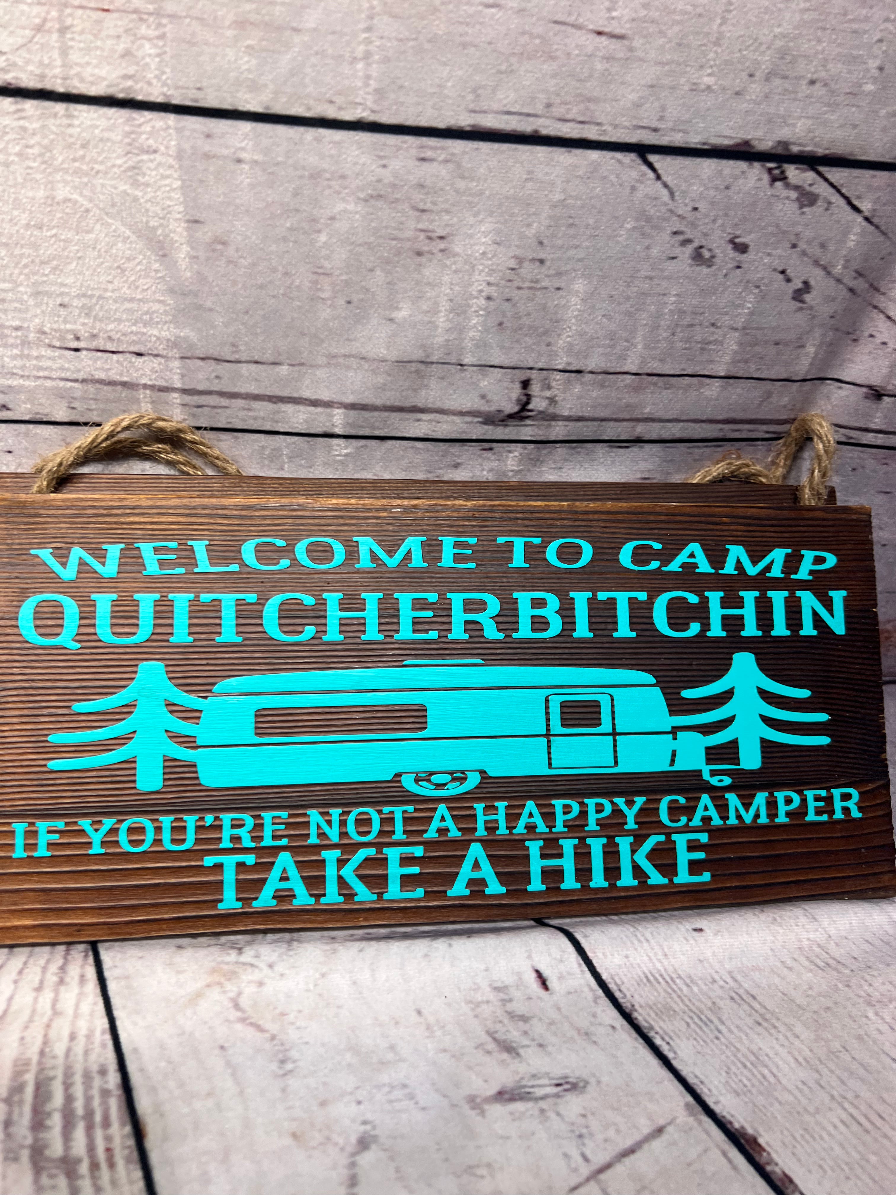 Handmade hanging signs