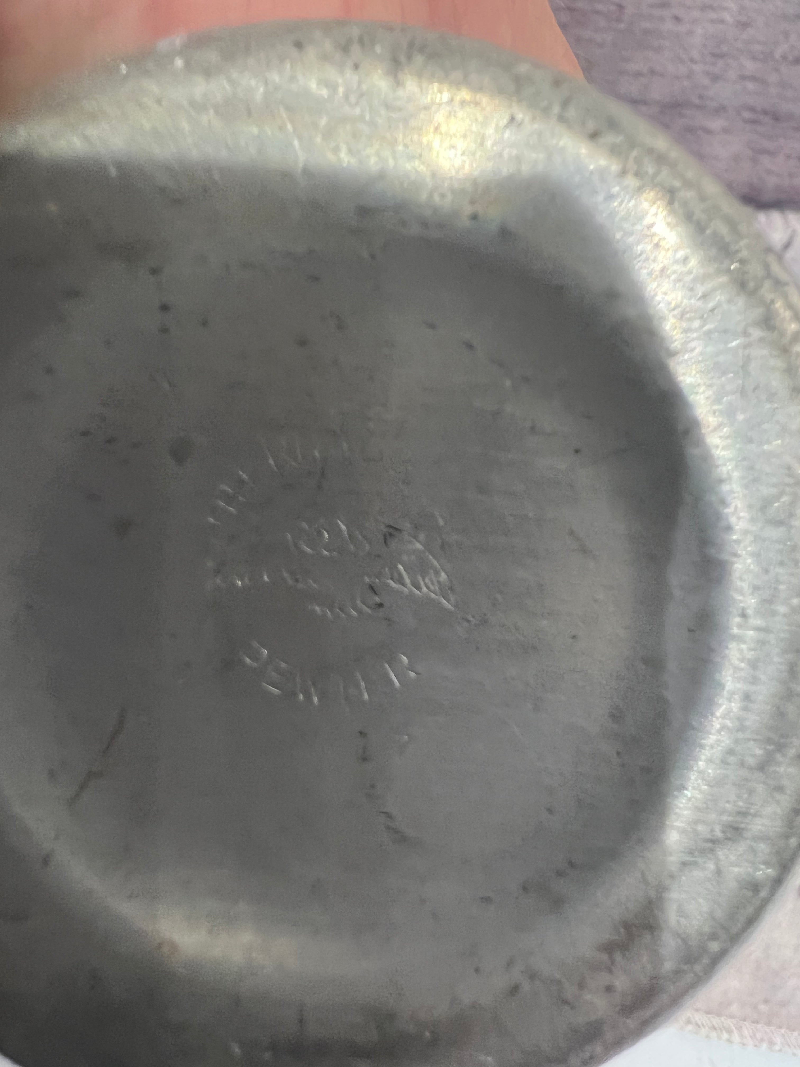 Pewter Cream and Sugar
