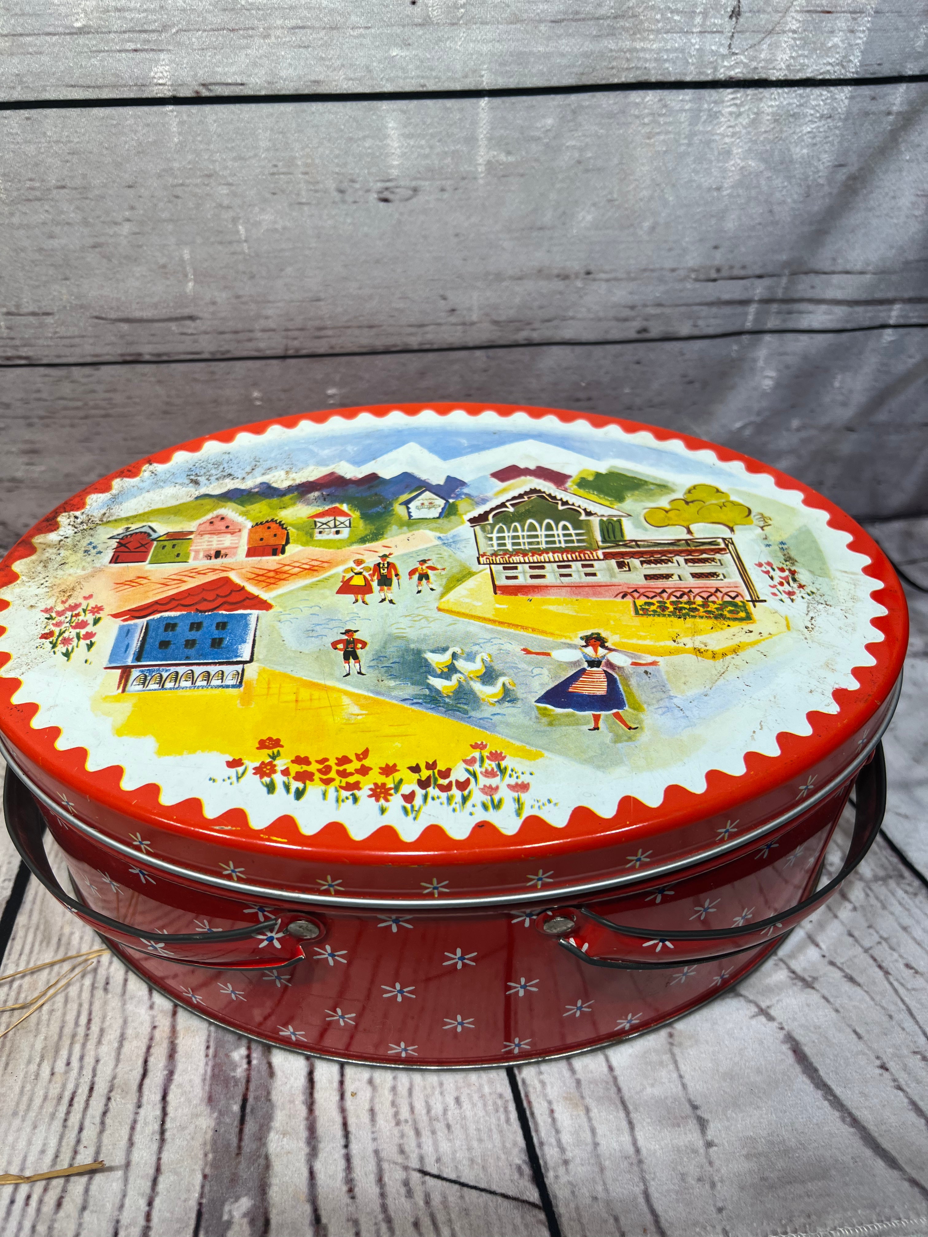 1950's Dutch Amish Cookie Box