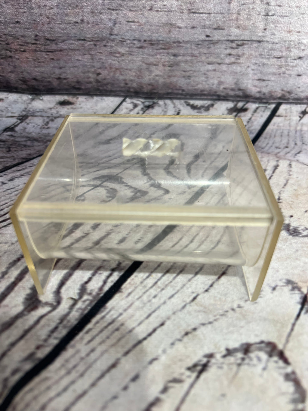 Vintage Clear Acrylic Jewelry box