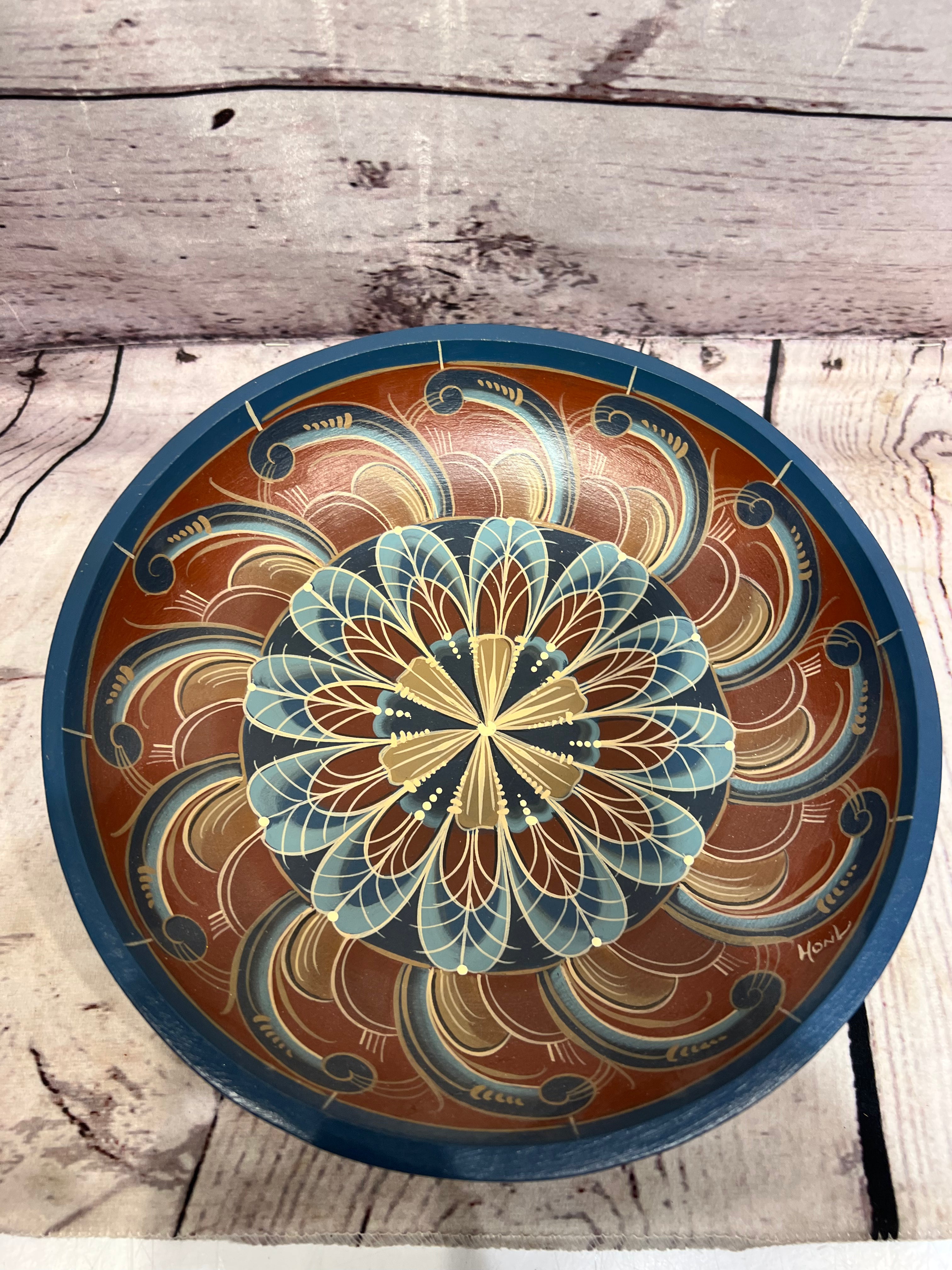 Large Rosemaling Bowl