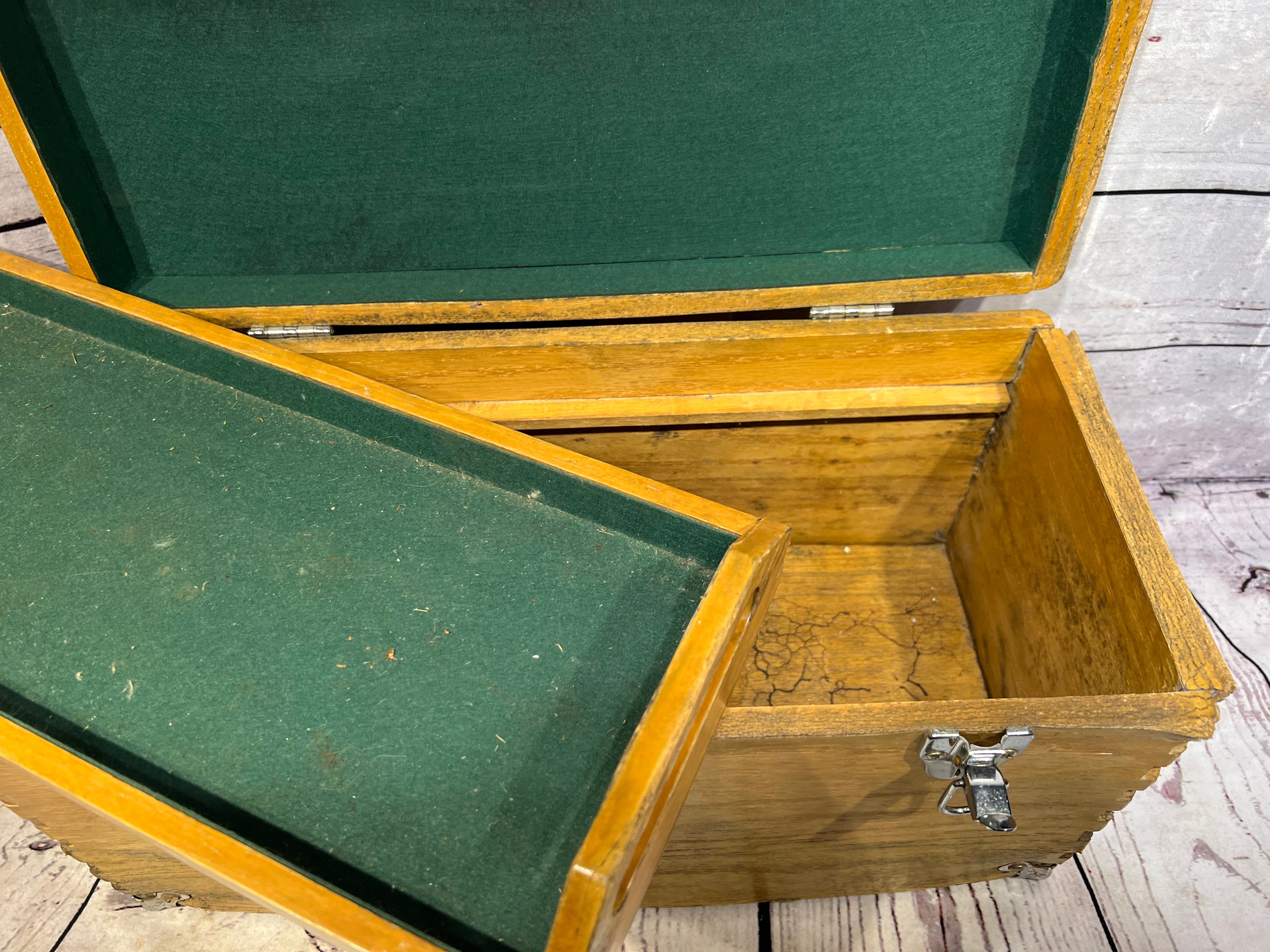 Large wood chest