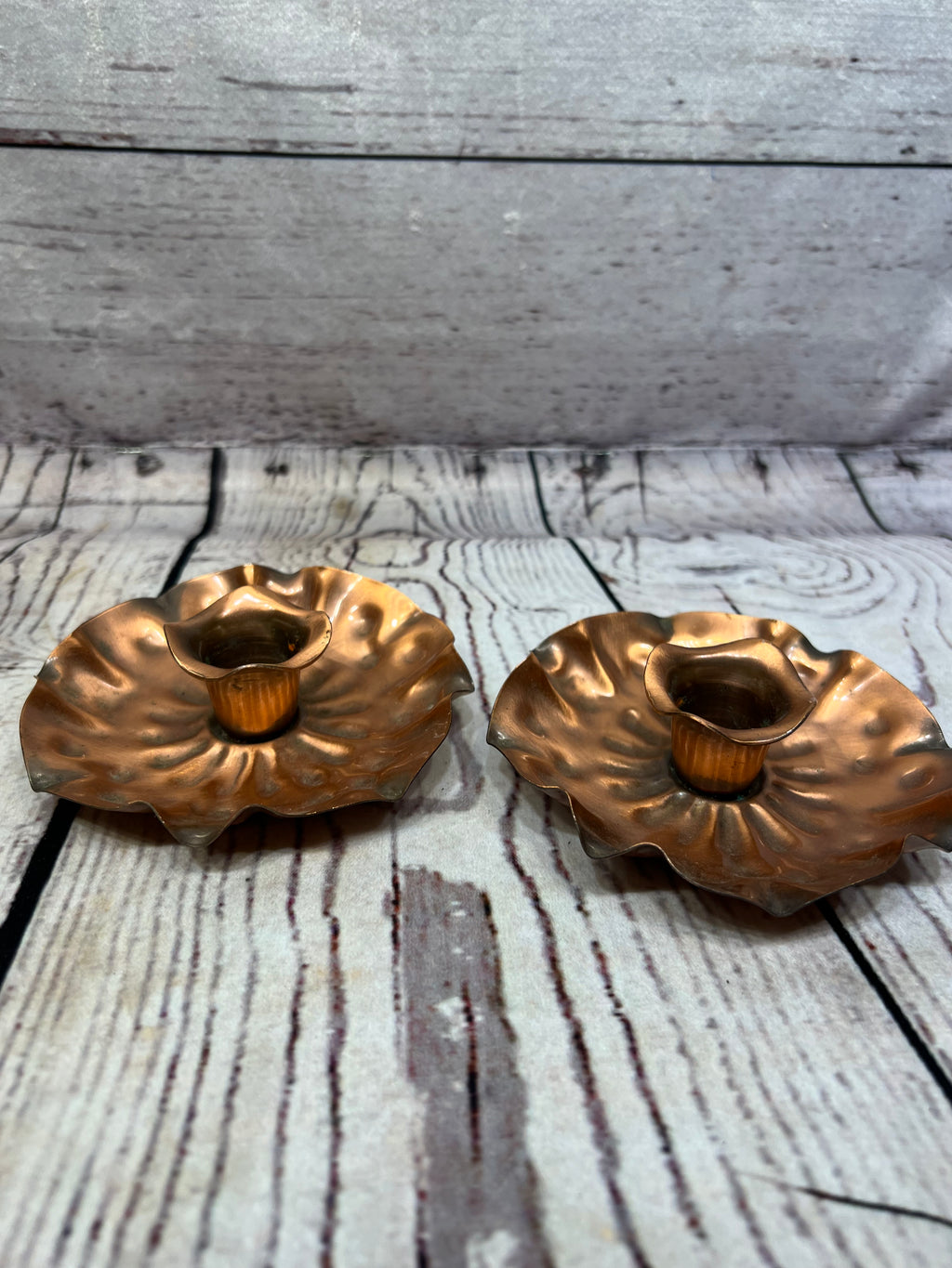 Gregorian Cooper Candle Holders
