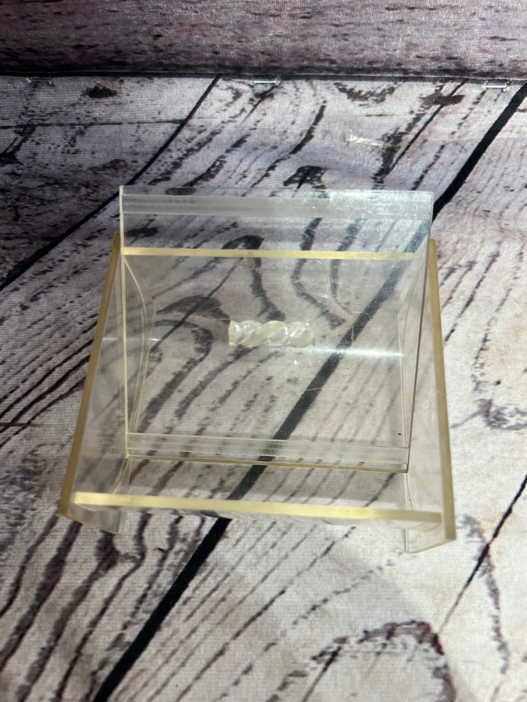Vintage Clear Acrylic Jewelry box