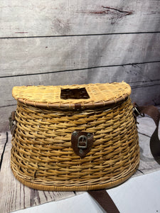 Vintage Trout Fishing Creel Basket