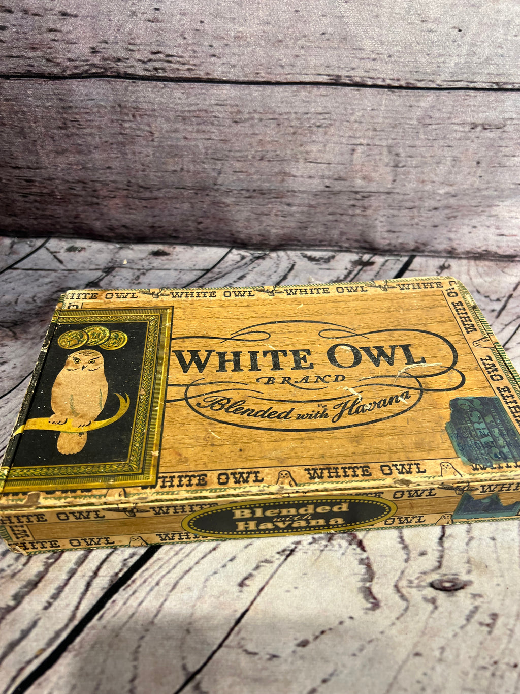 1930's White Owl Cigar box