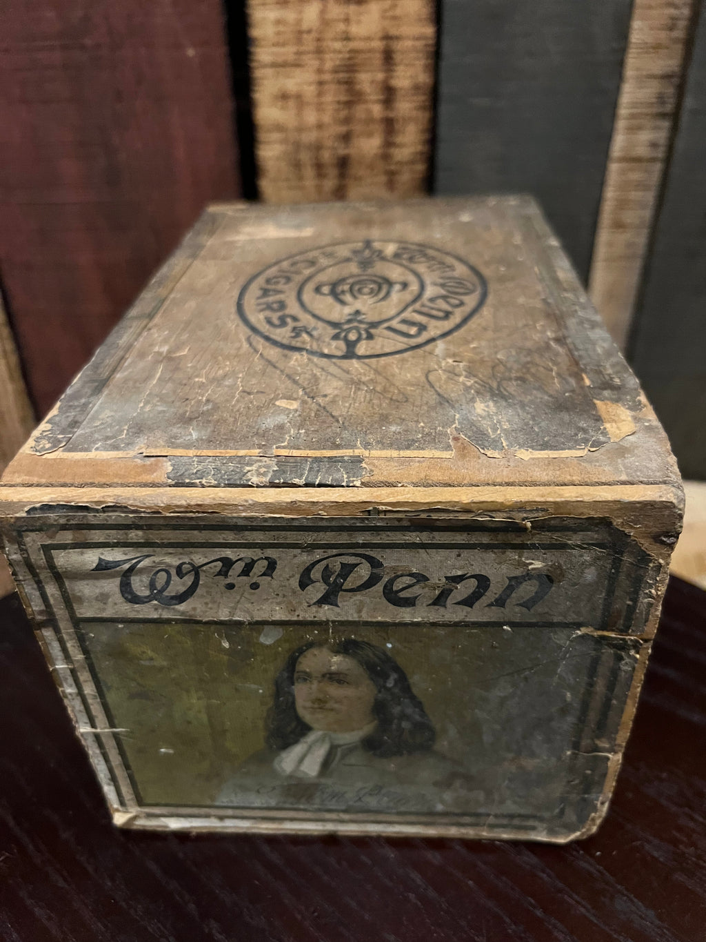 1930's Williams Penn Cigar Box