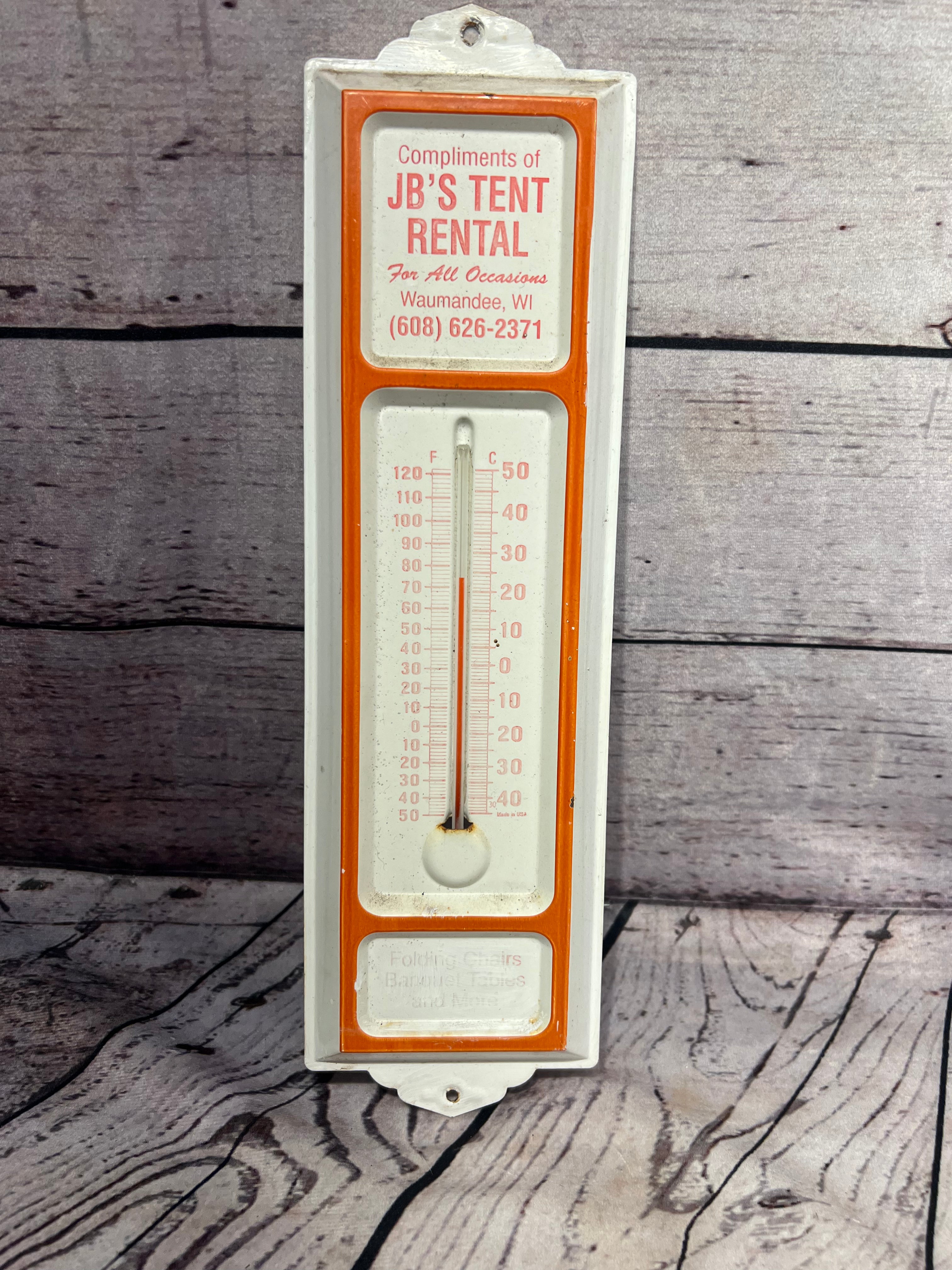 JB's Tent Rental Thermometer