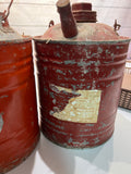Vintage small gas cans