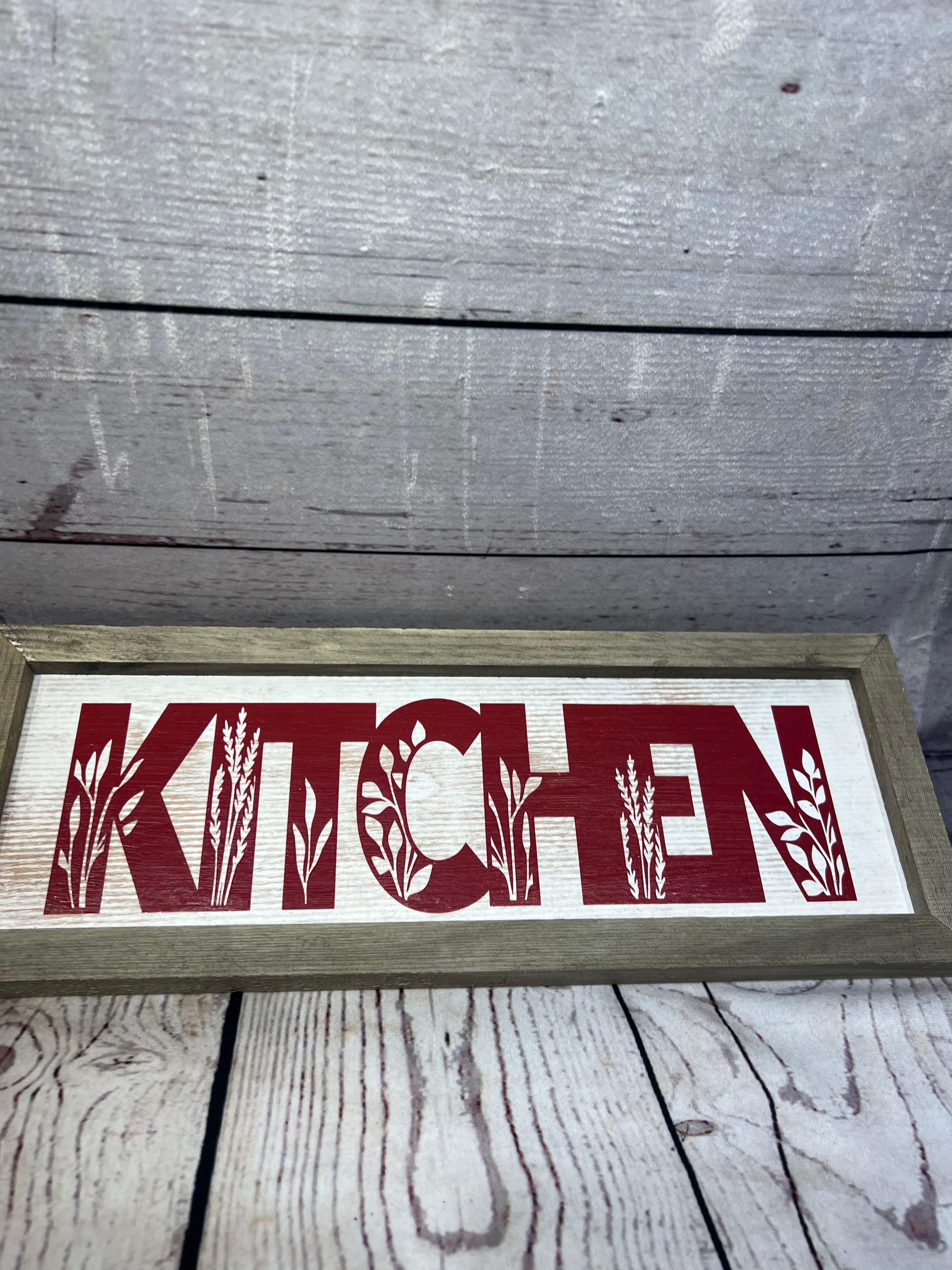 Handmade hanging signs