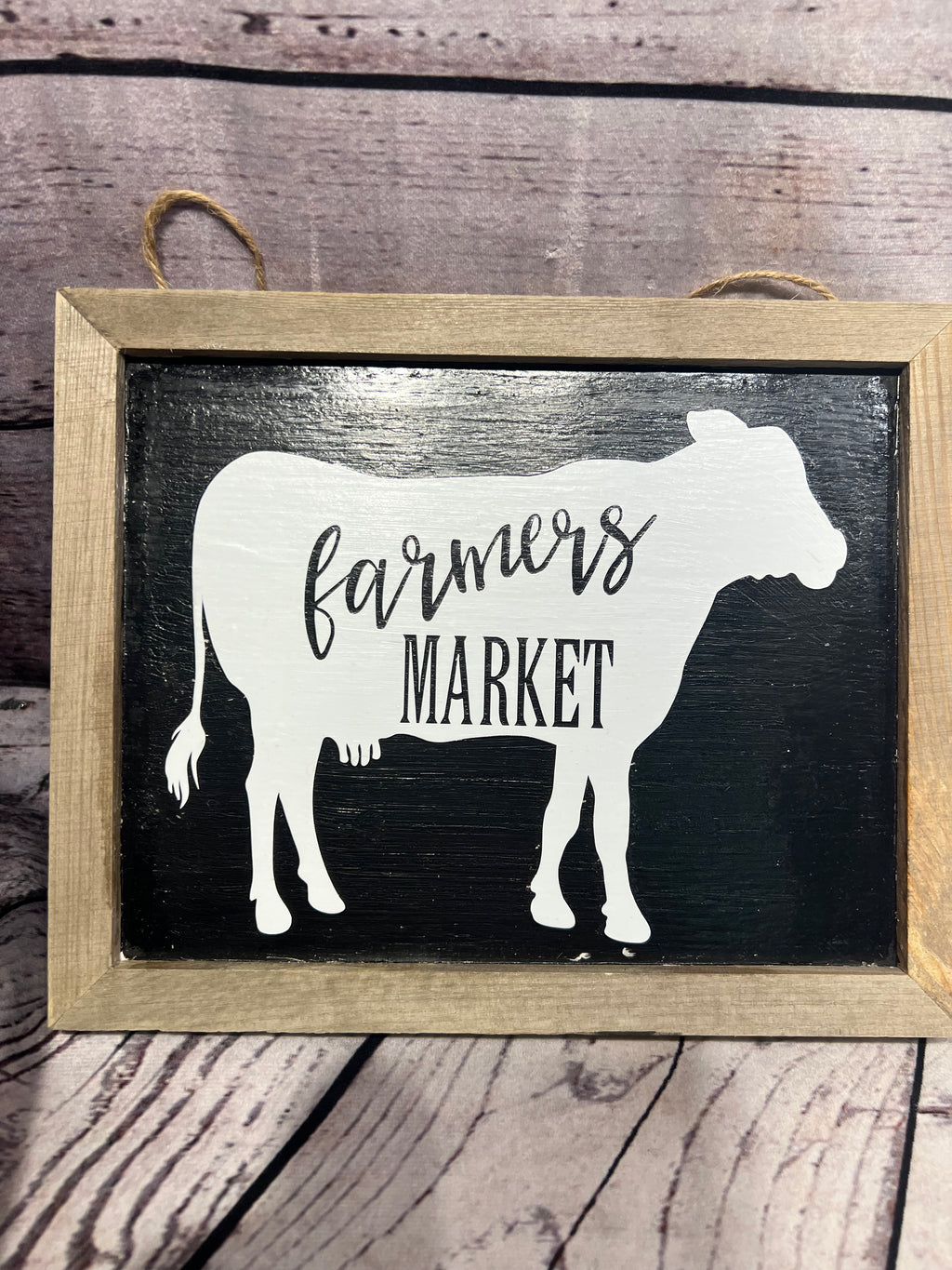 Handmade hanging signs
