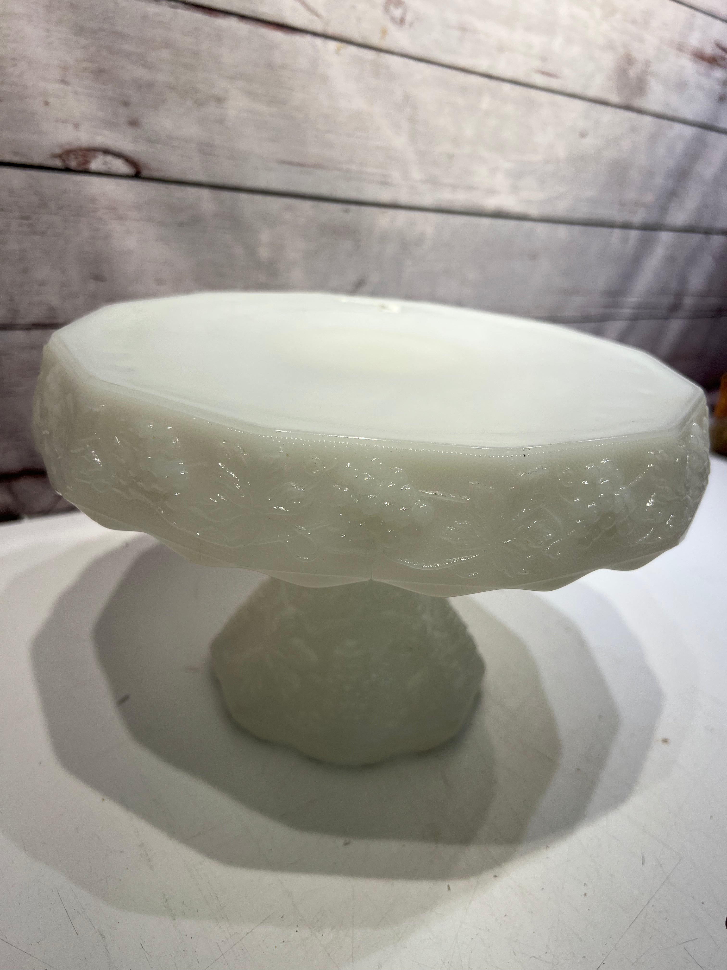 Fenton Milk Glass Cake Stand