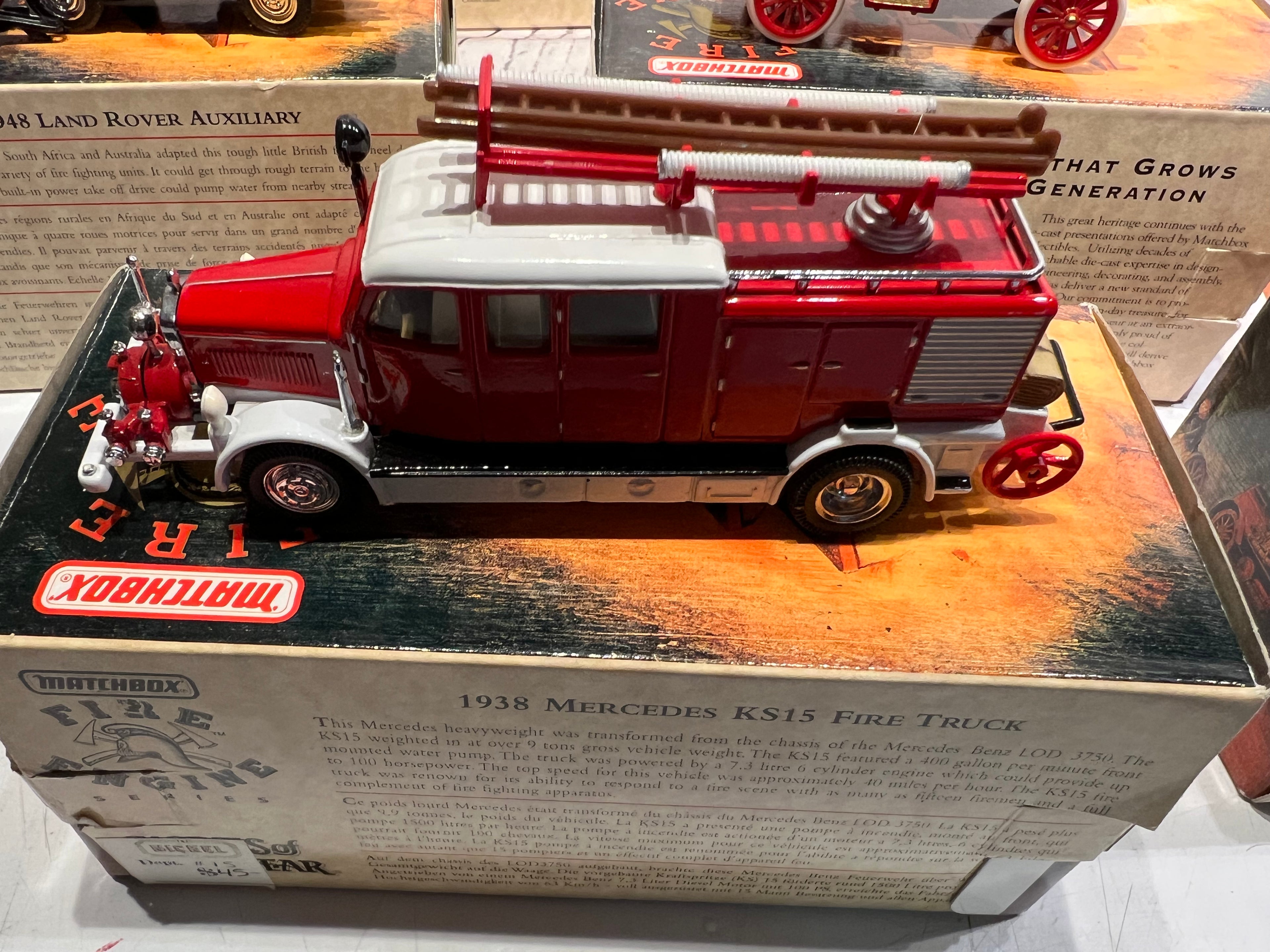 Models of Yesteryear Fire Trucks