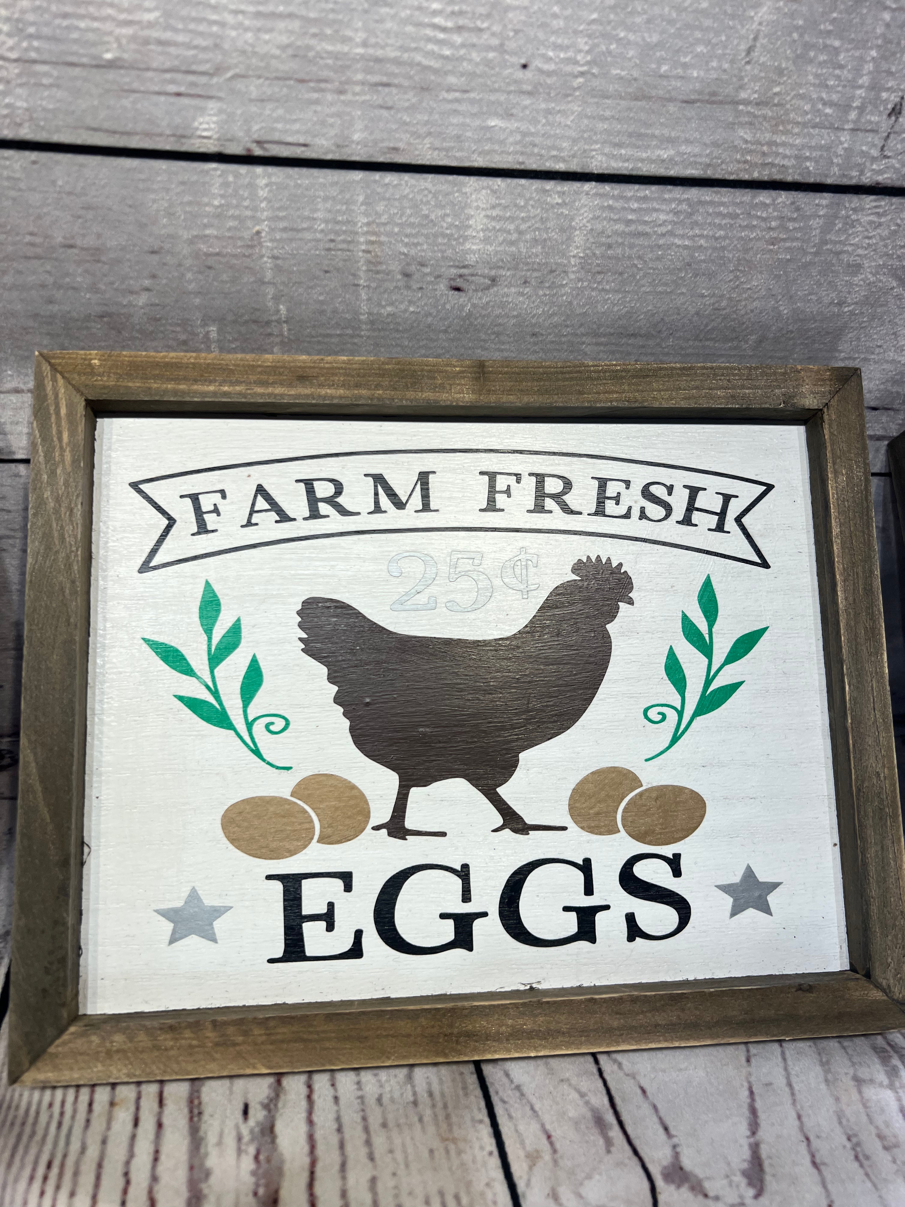Handmade hanging signs